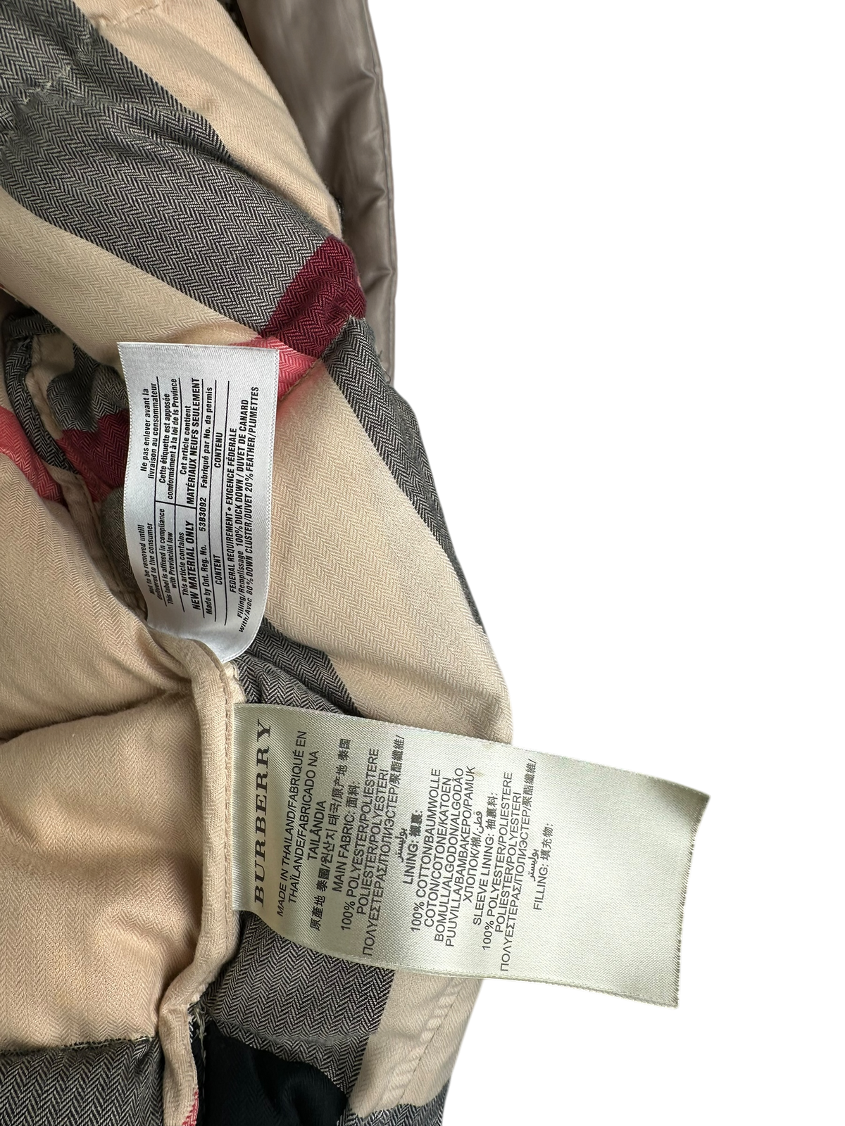 Burberry doudoune