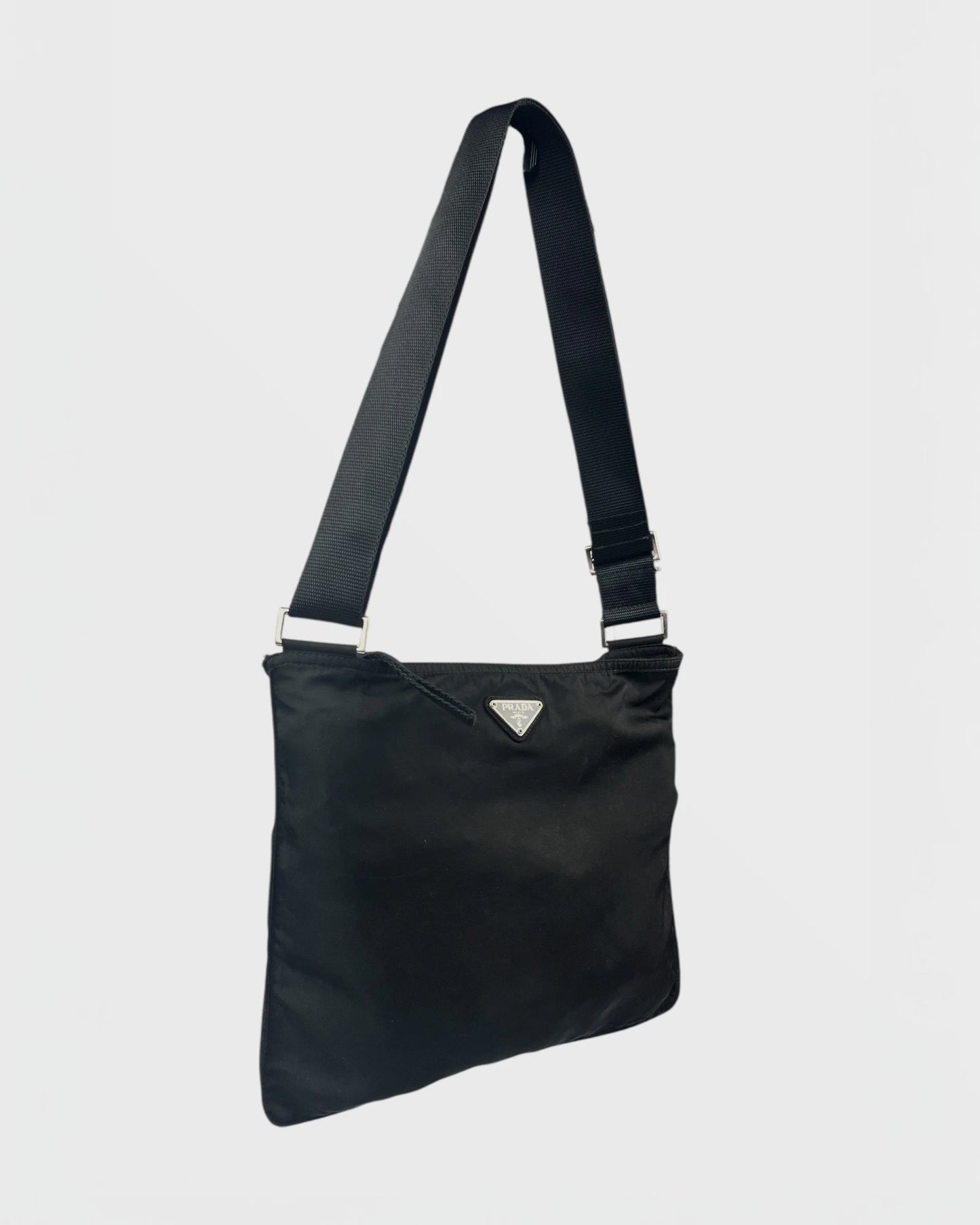 Prada flat bag nylon sacoche