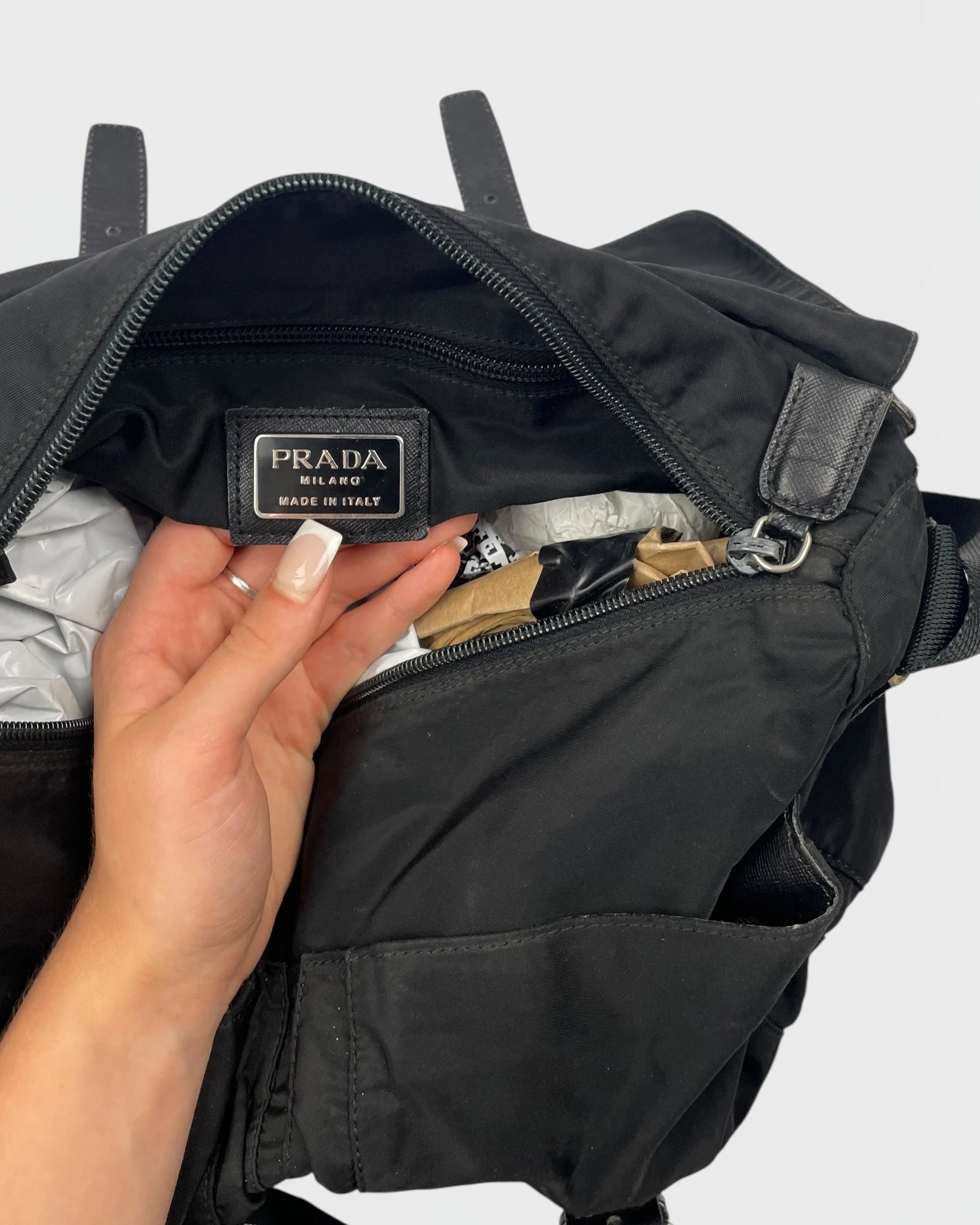 Prada double messenger sacoche