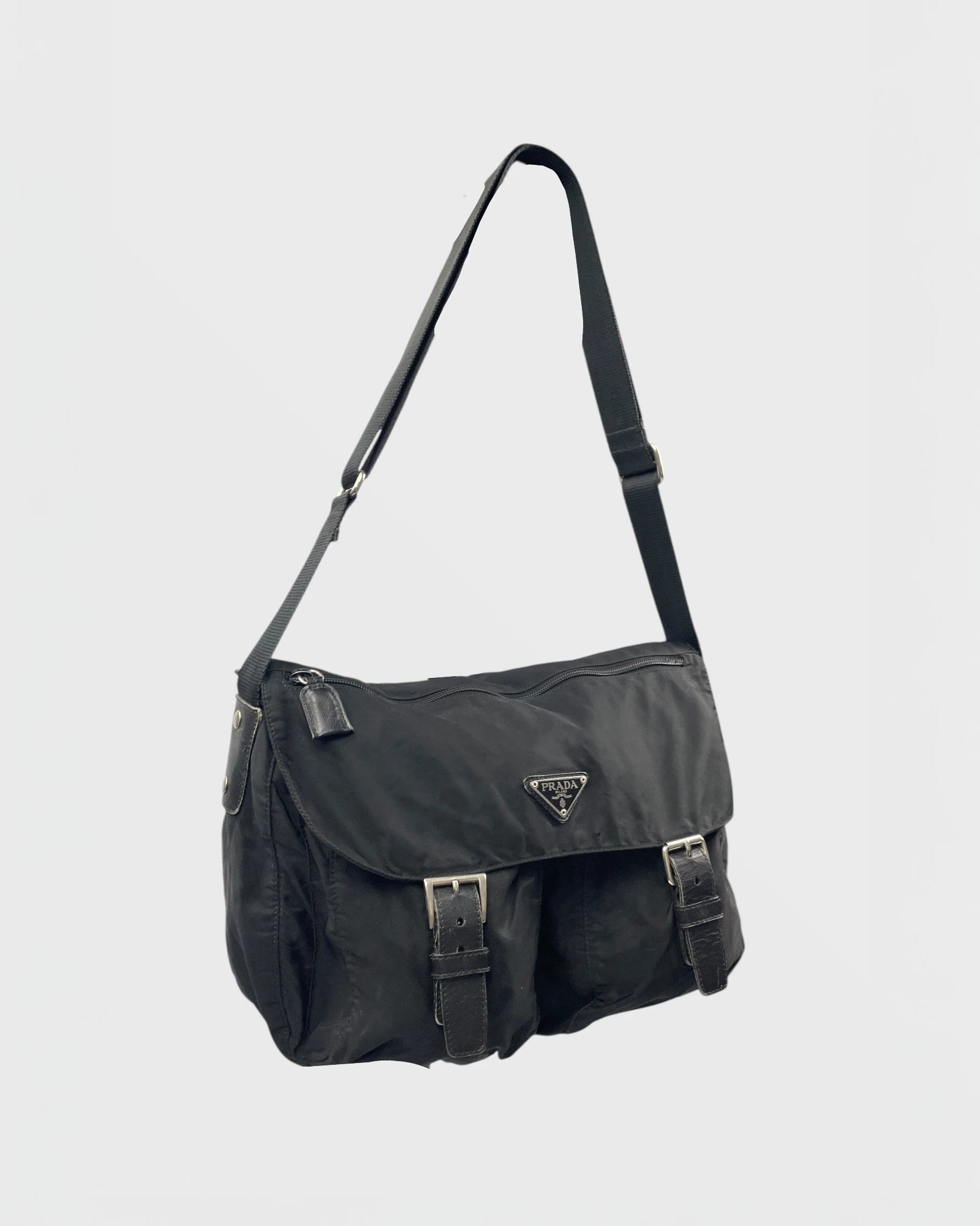 Prada double messenger sacoche