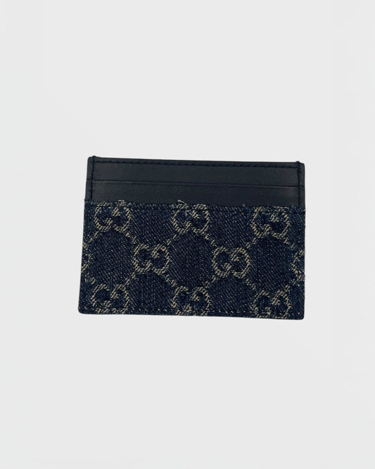 Gucci denim porte-cartes