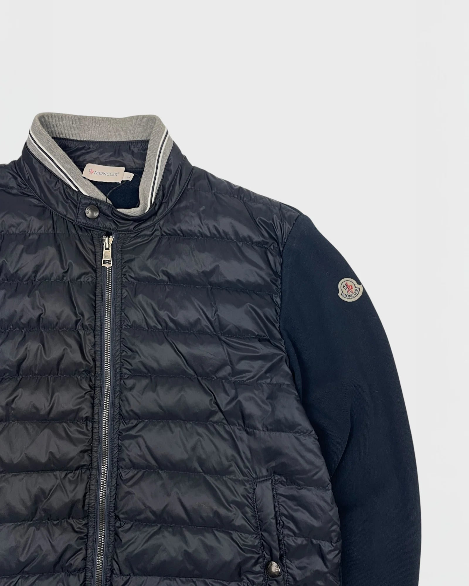 Moncler bi-matière doudoune