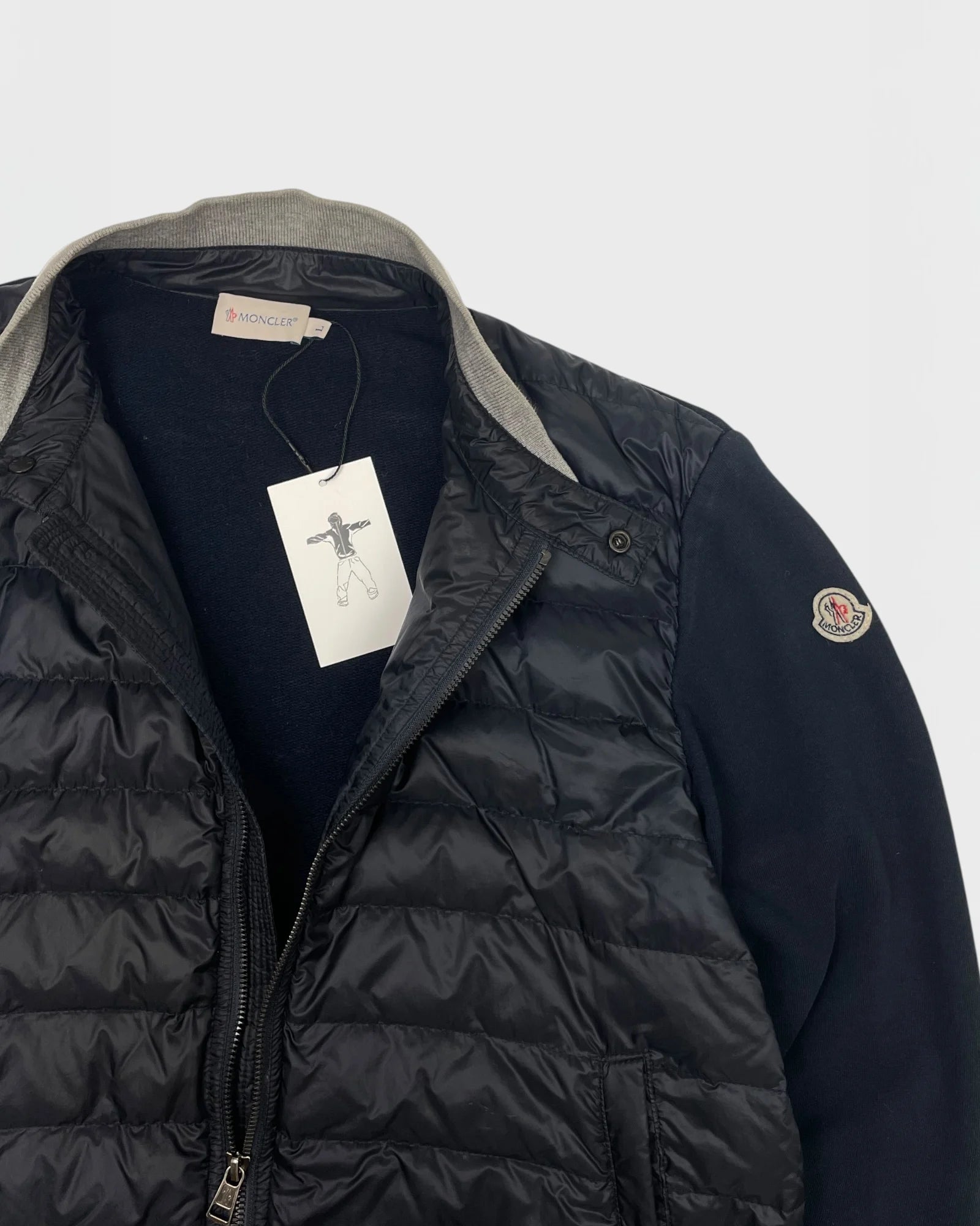 Moncler bi-matière doudoune