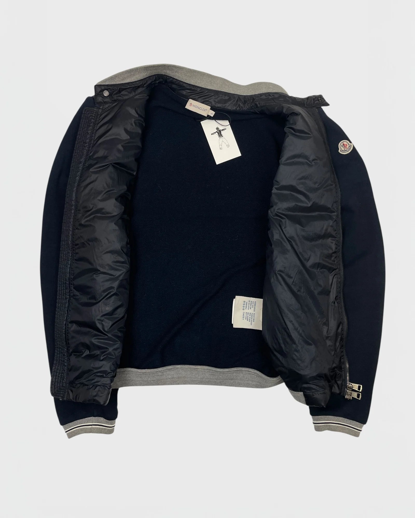 Moncler bi-matière doudoune