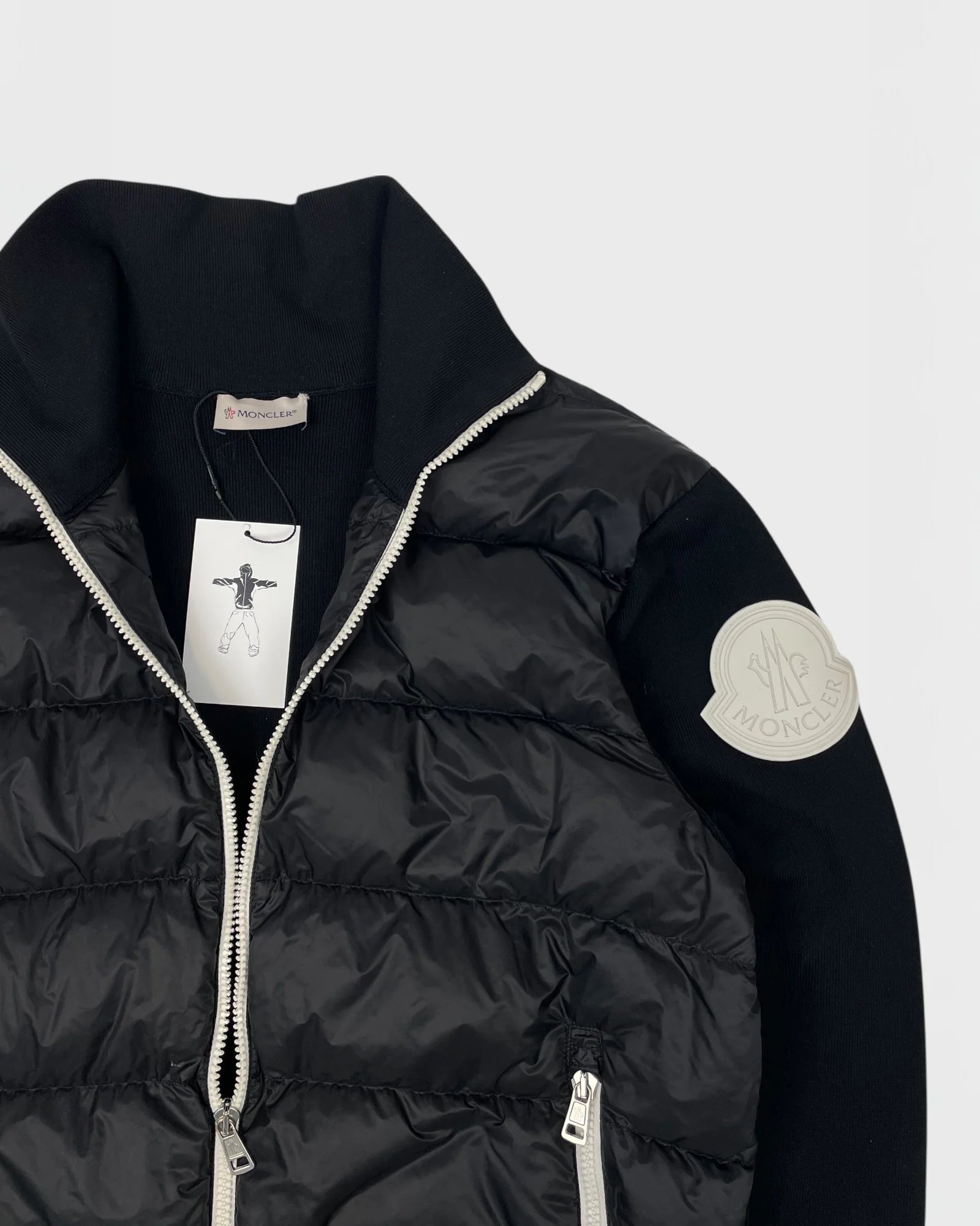 Moncler bi-matière doudoune