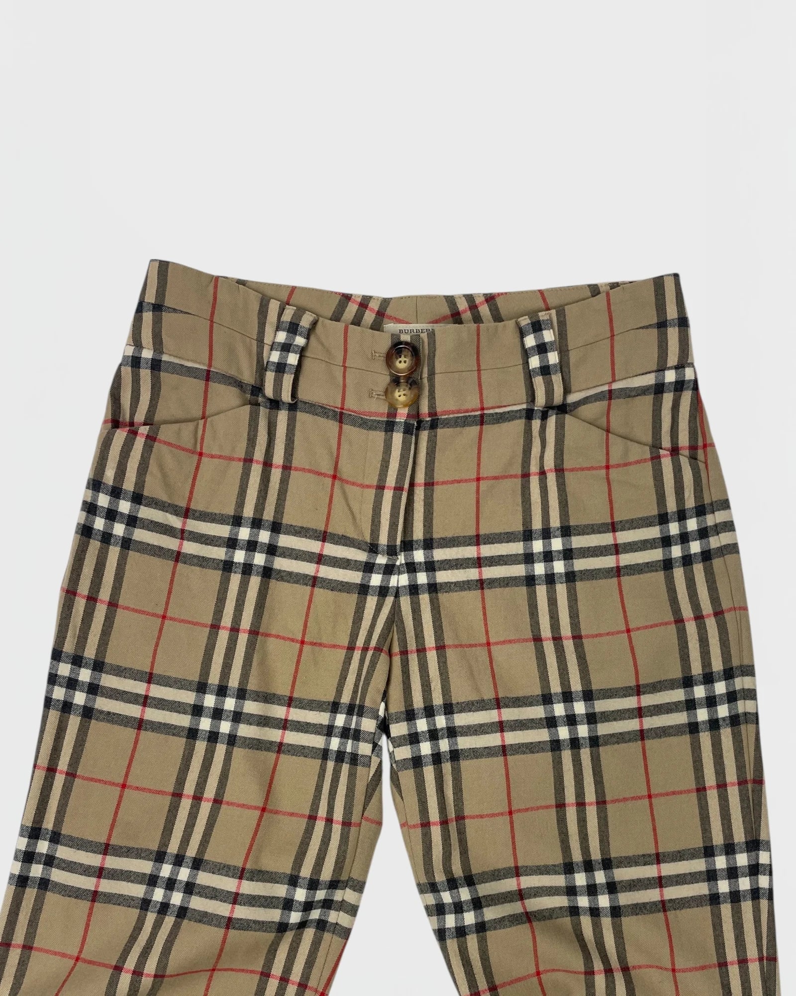 Burberry pantalon tartan