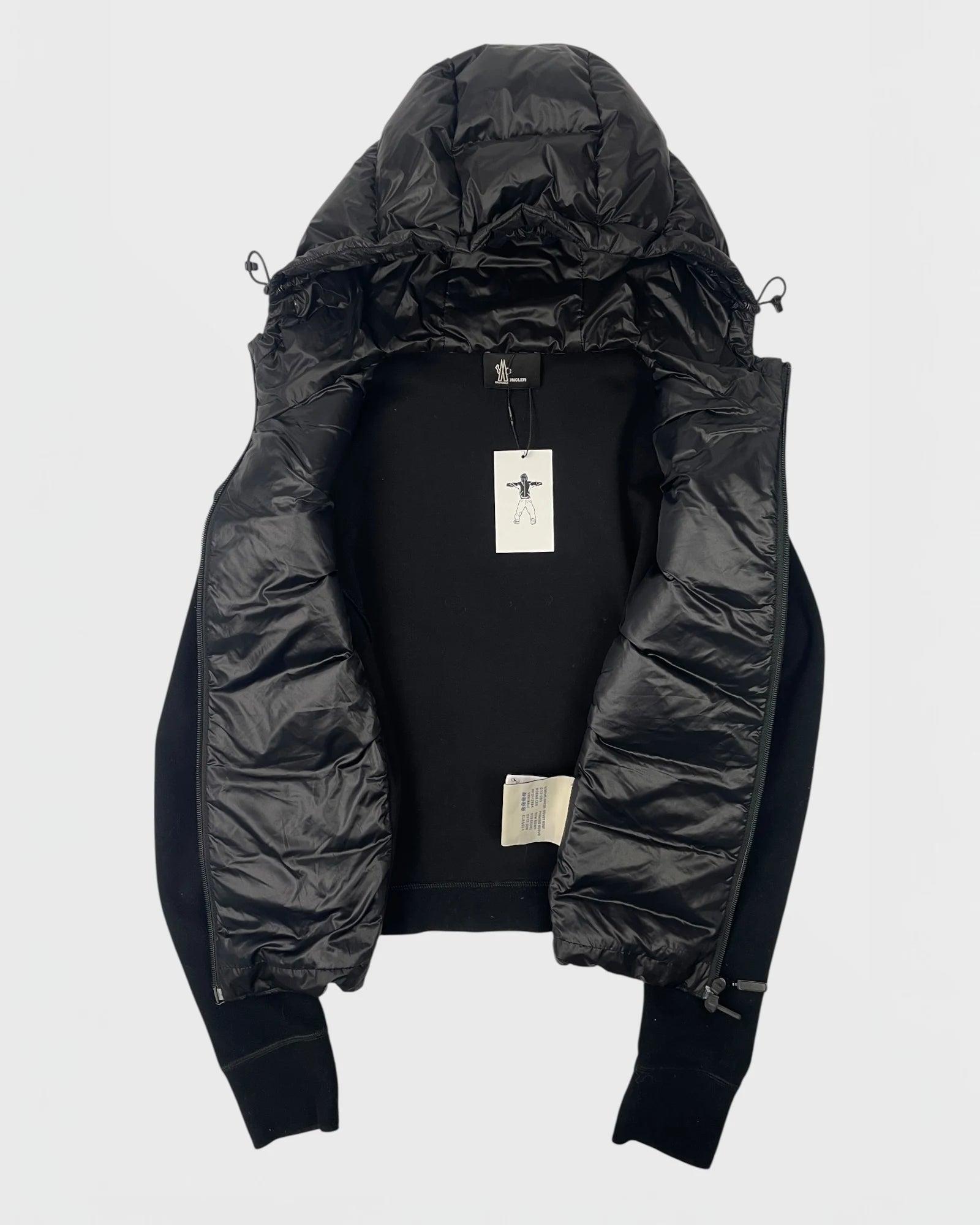 Moncler doudoune bi-matière cardigan femme