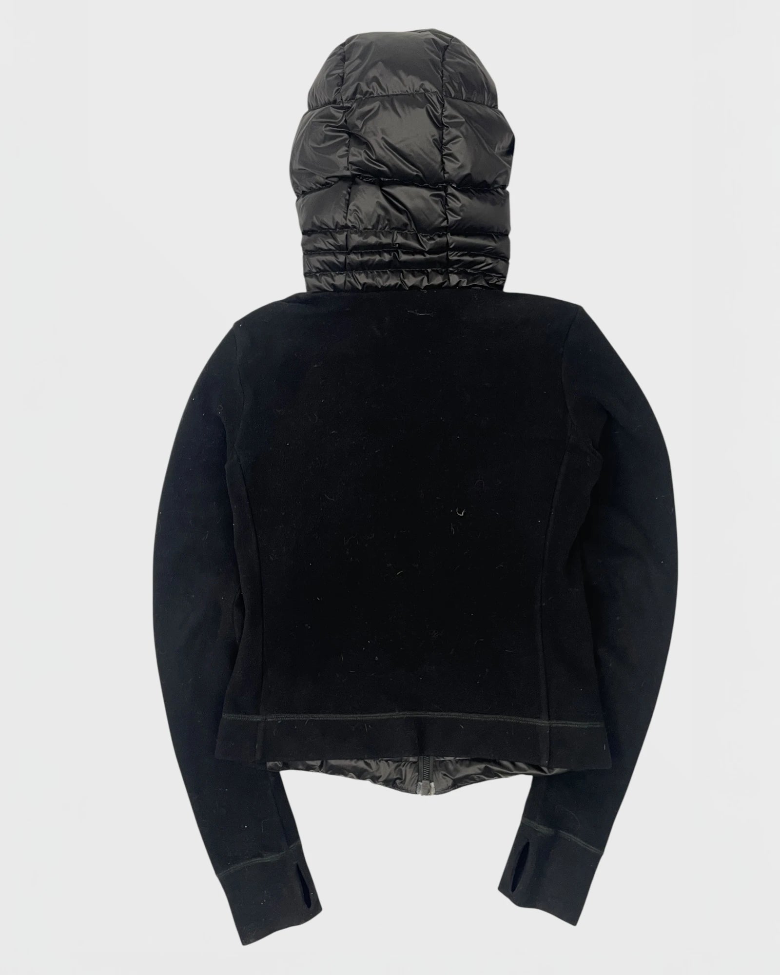 Moncler doudoune bi-matière cardigan femme