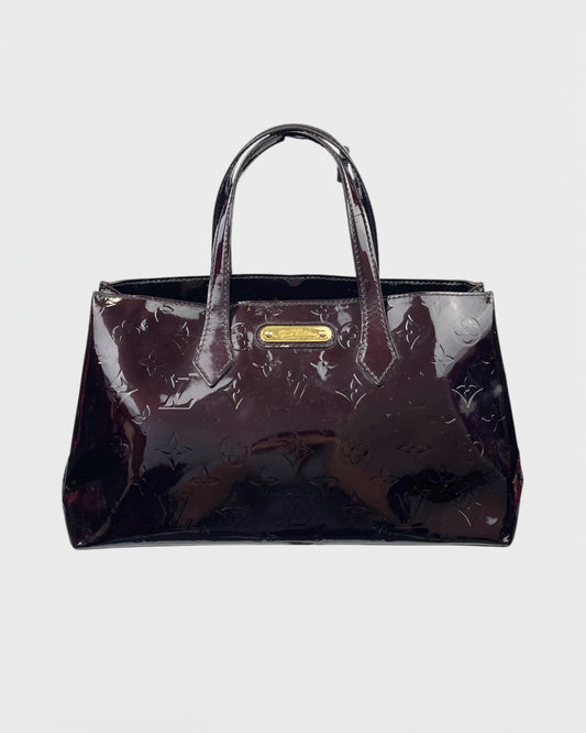 Louis Vuitton sac à main Wilshire cuir verni