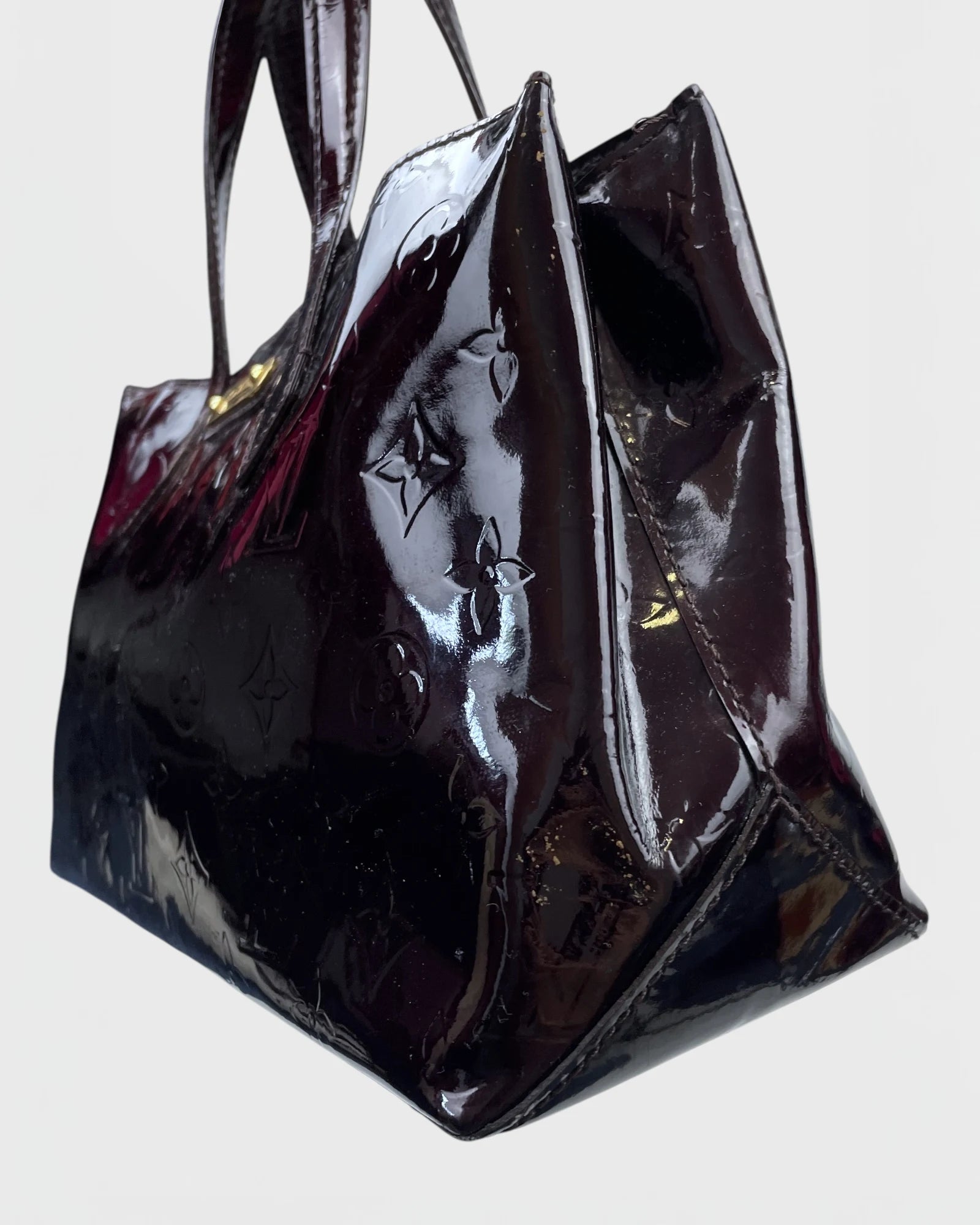 Louis Vuitton sac à main Wilshire cuir verni