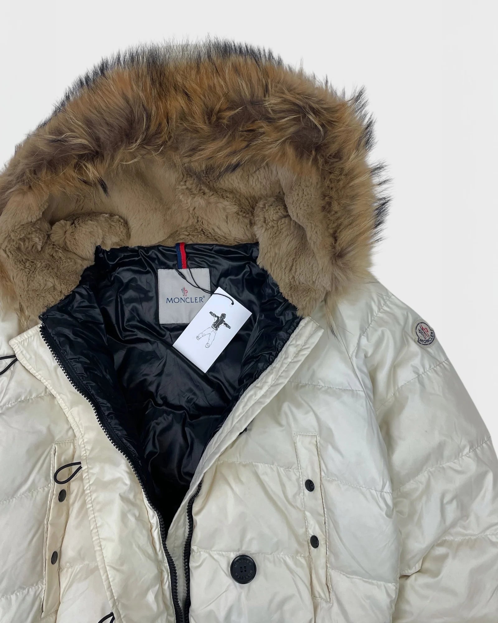 Moncler doudoune capuche à fourrure