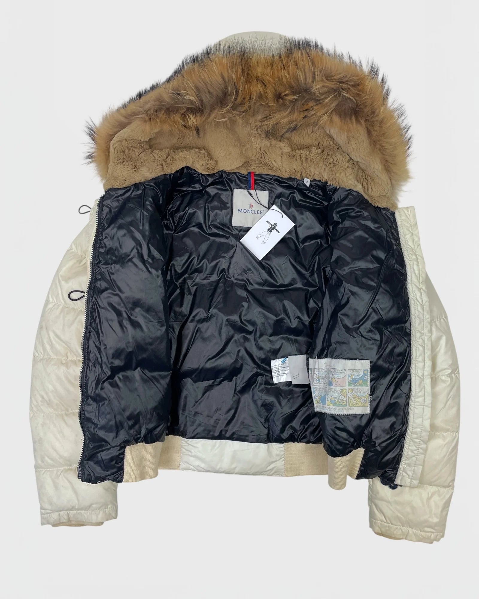 Moncler doudoune capuche à fourrure