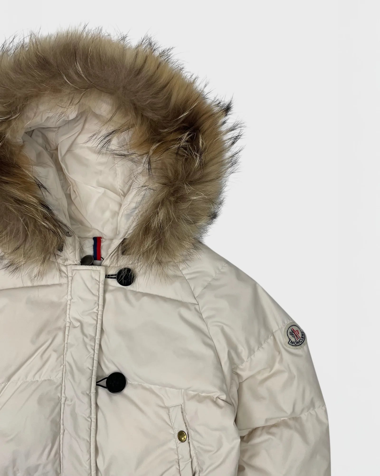 Moncler doudoune capuche à fourrure