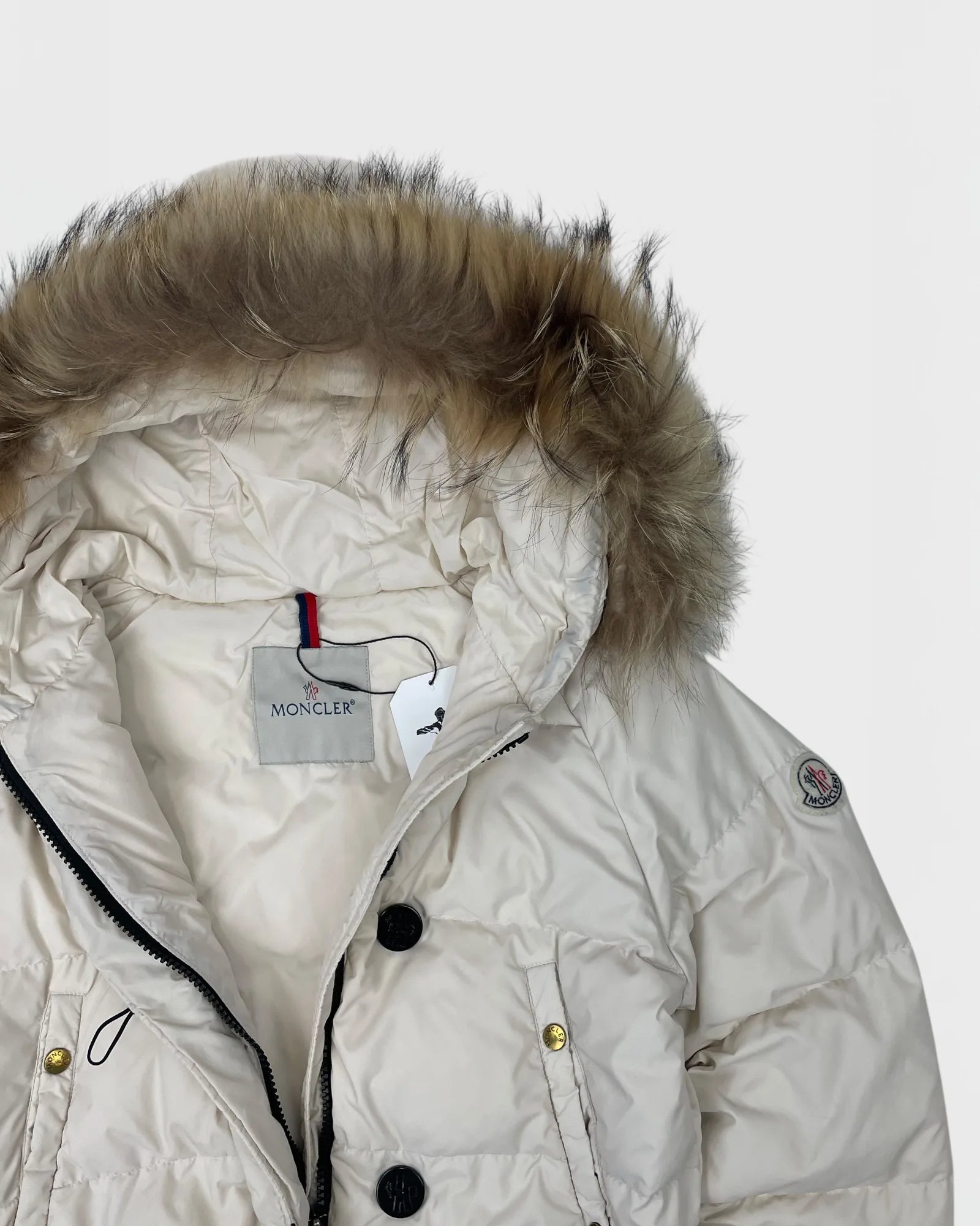 Moncler doudoune capuche à fourrure
