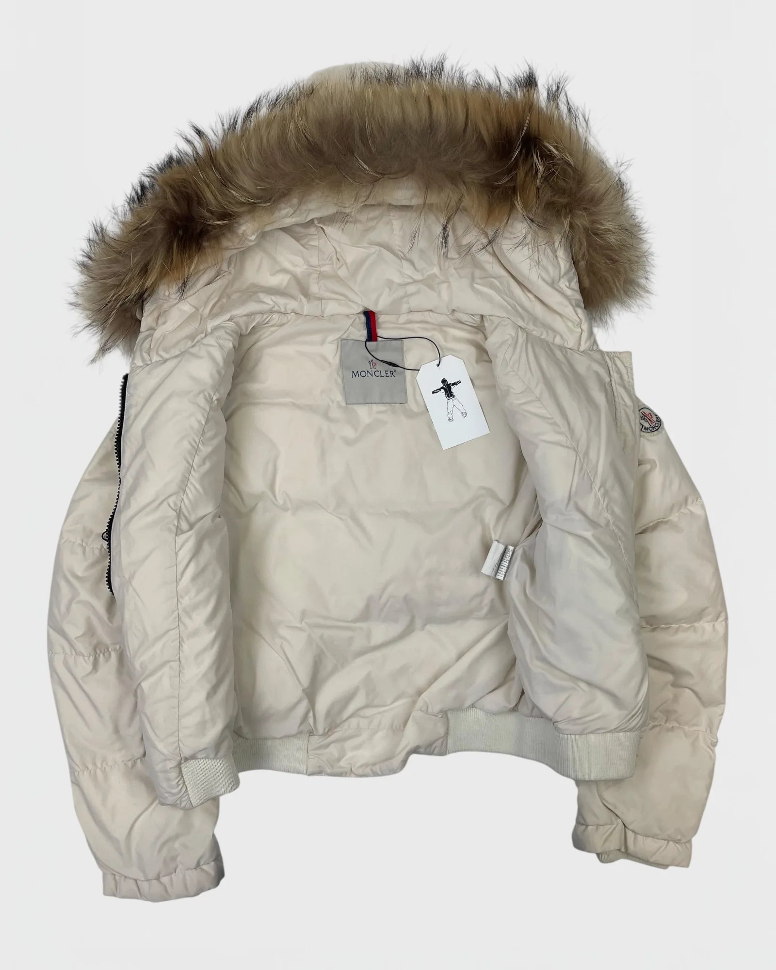 Moncler doudoune capuche à fourrure