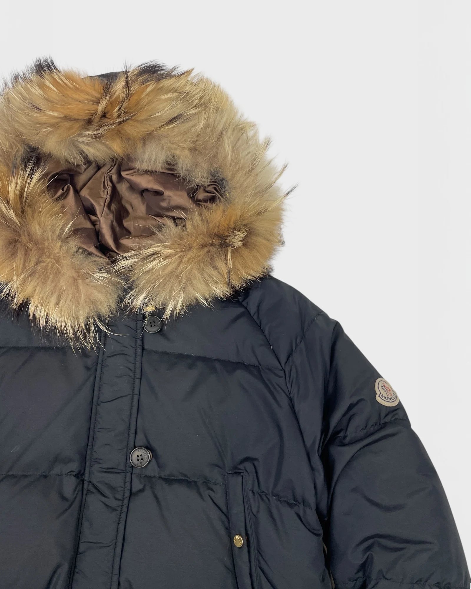 Moncler doudoune capuche à fourrure