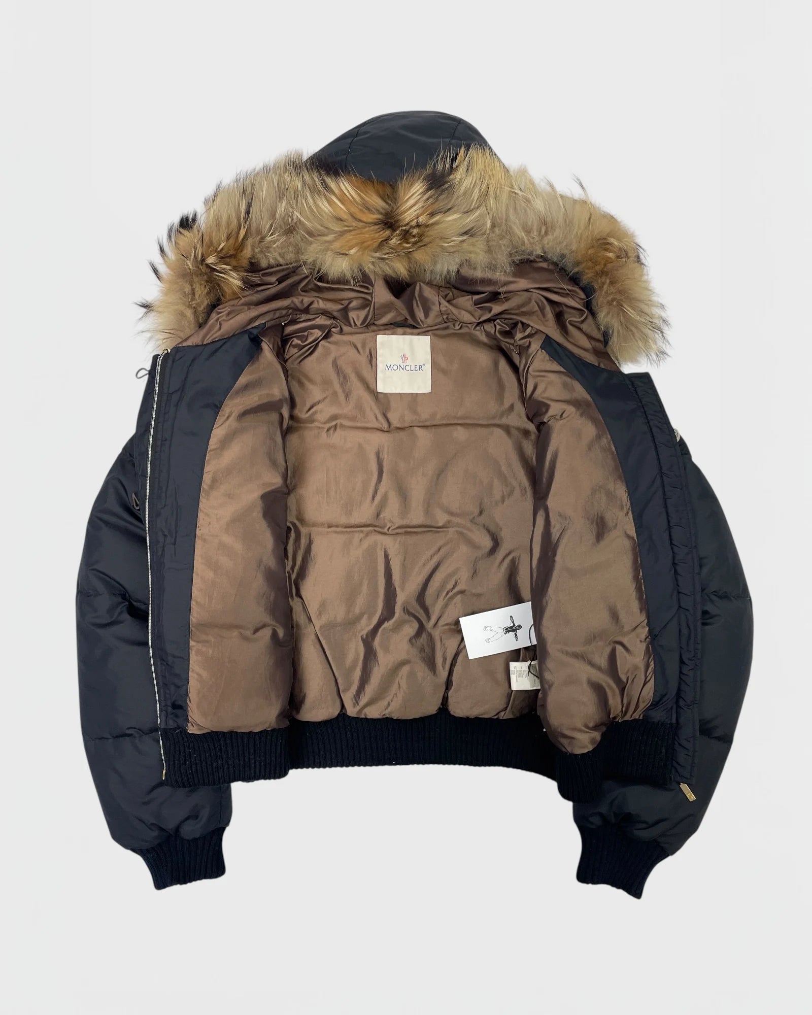 Moncler doudoune capuche à fourrure