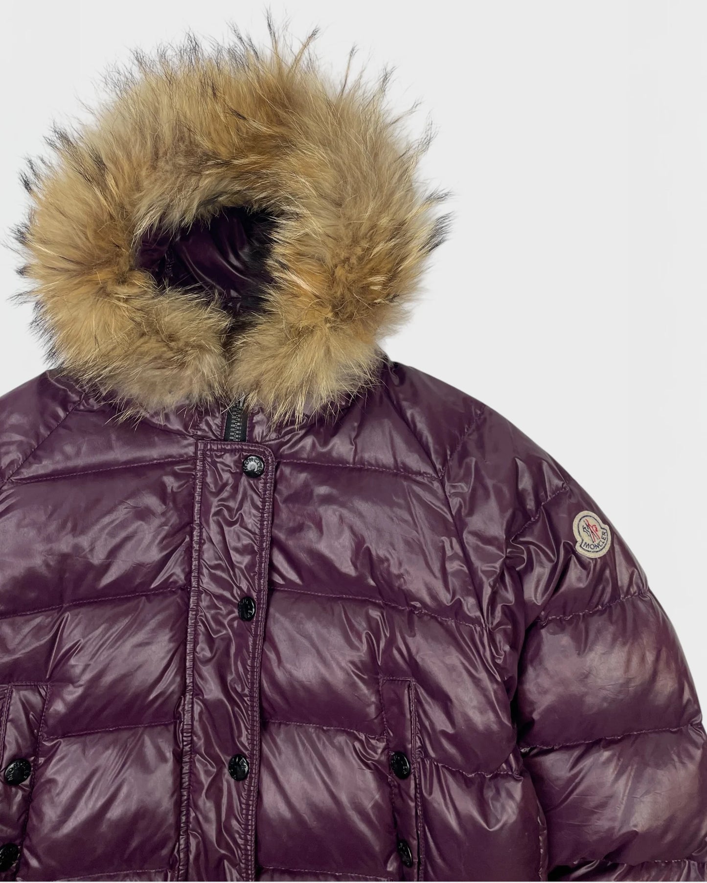 Moncler doudoune capuche à fourrure