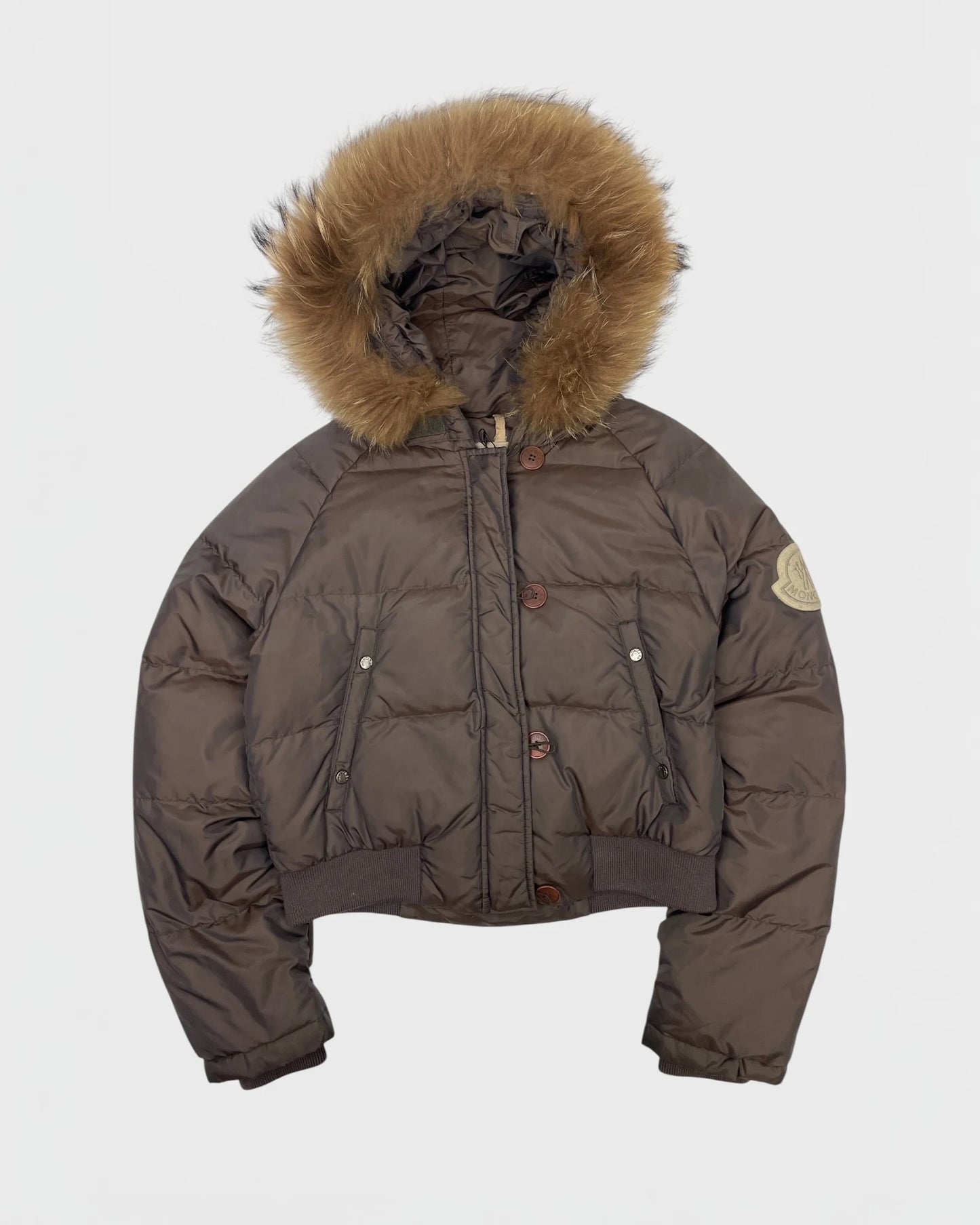 Moncler doudoune capuche à fourrure