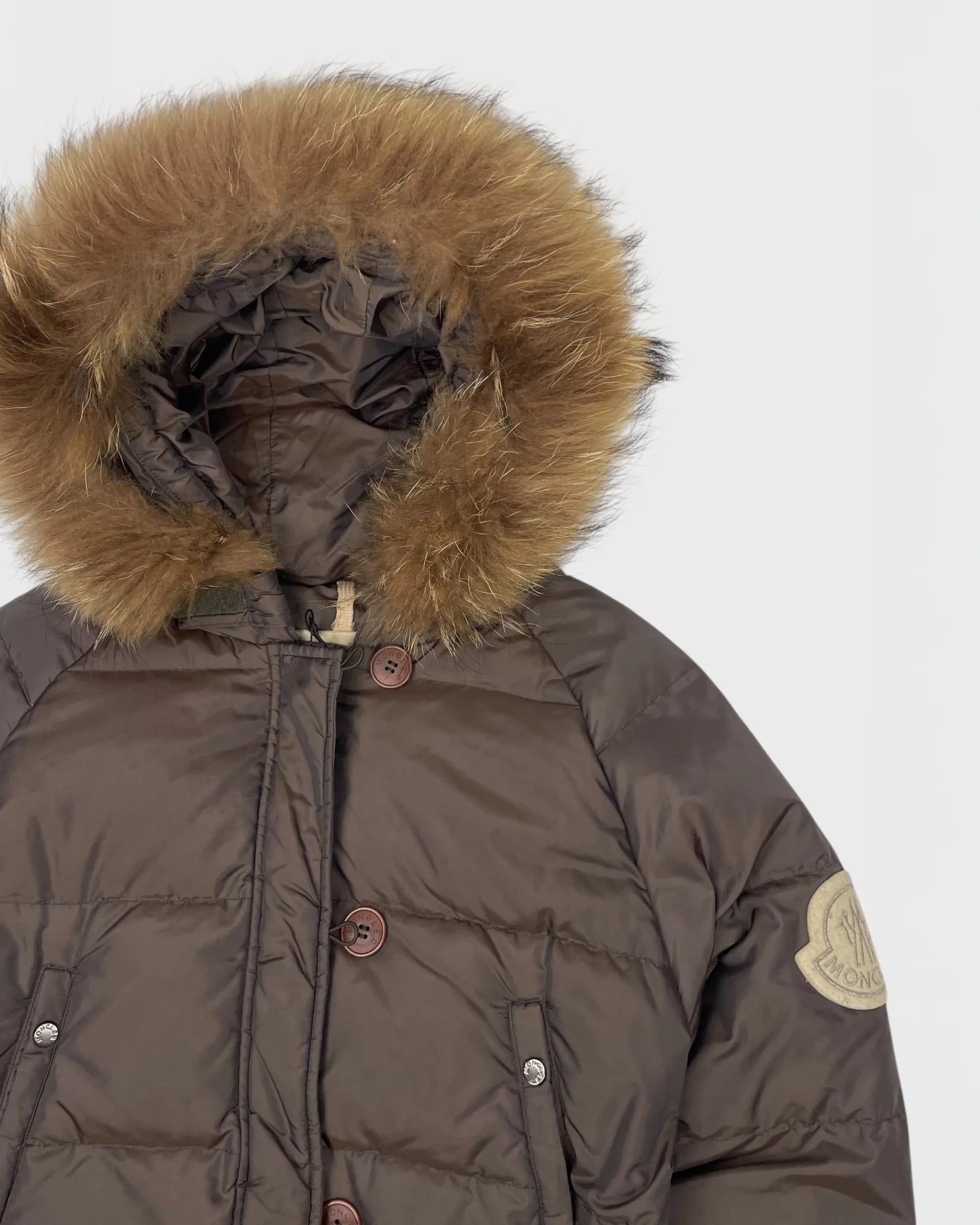 Moncler doudoune capuche à fourrure