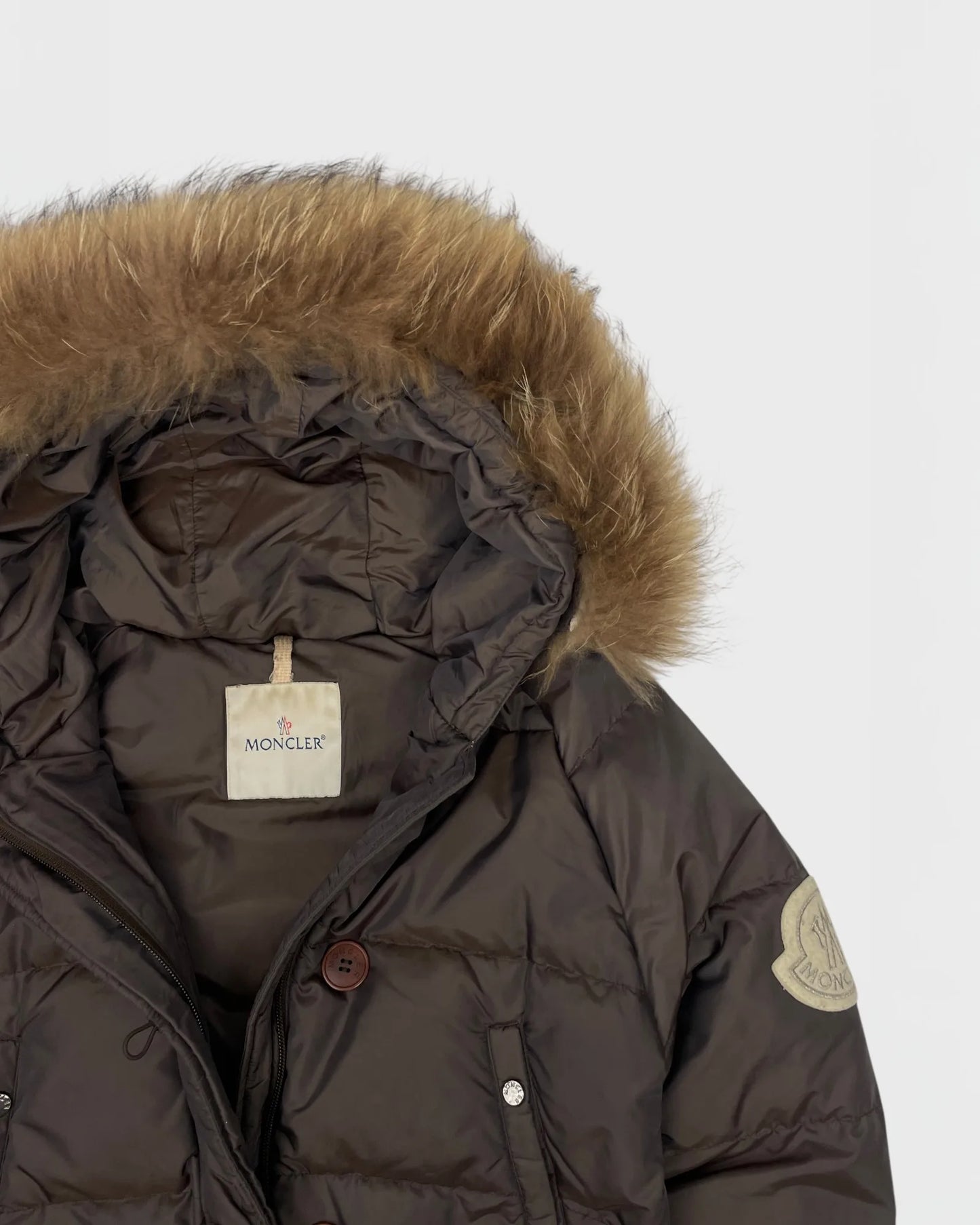 Moncler doudoune capuche à fourrure