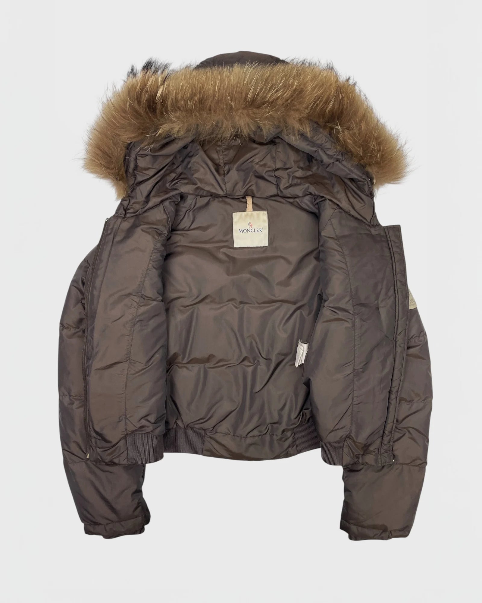 Moncler doudoune capuche à fourrure