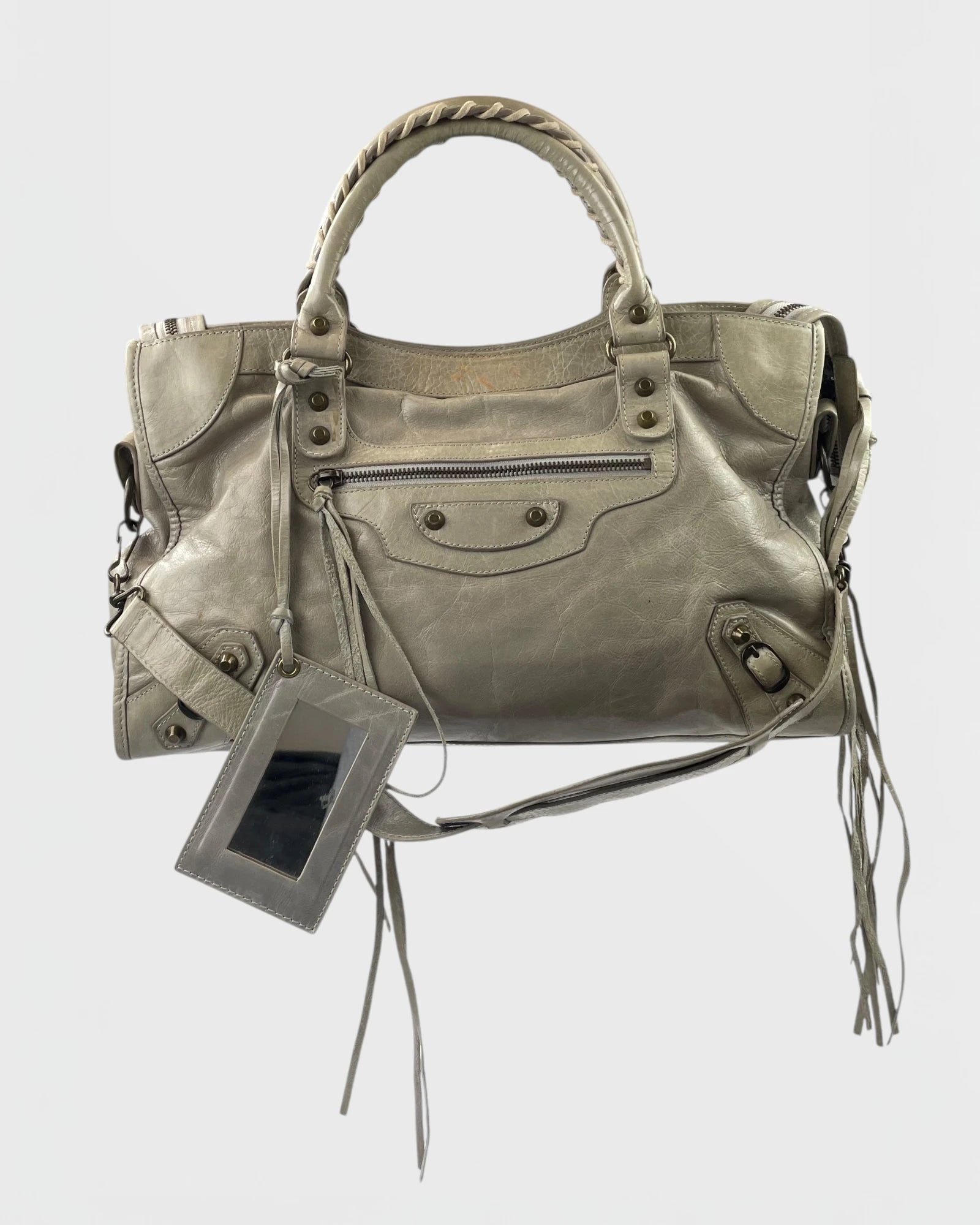 Vinted Faux Sac Balenciaga City Bag Balenciaga Argenté Balenciaga