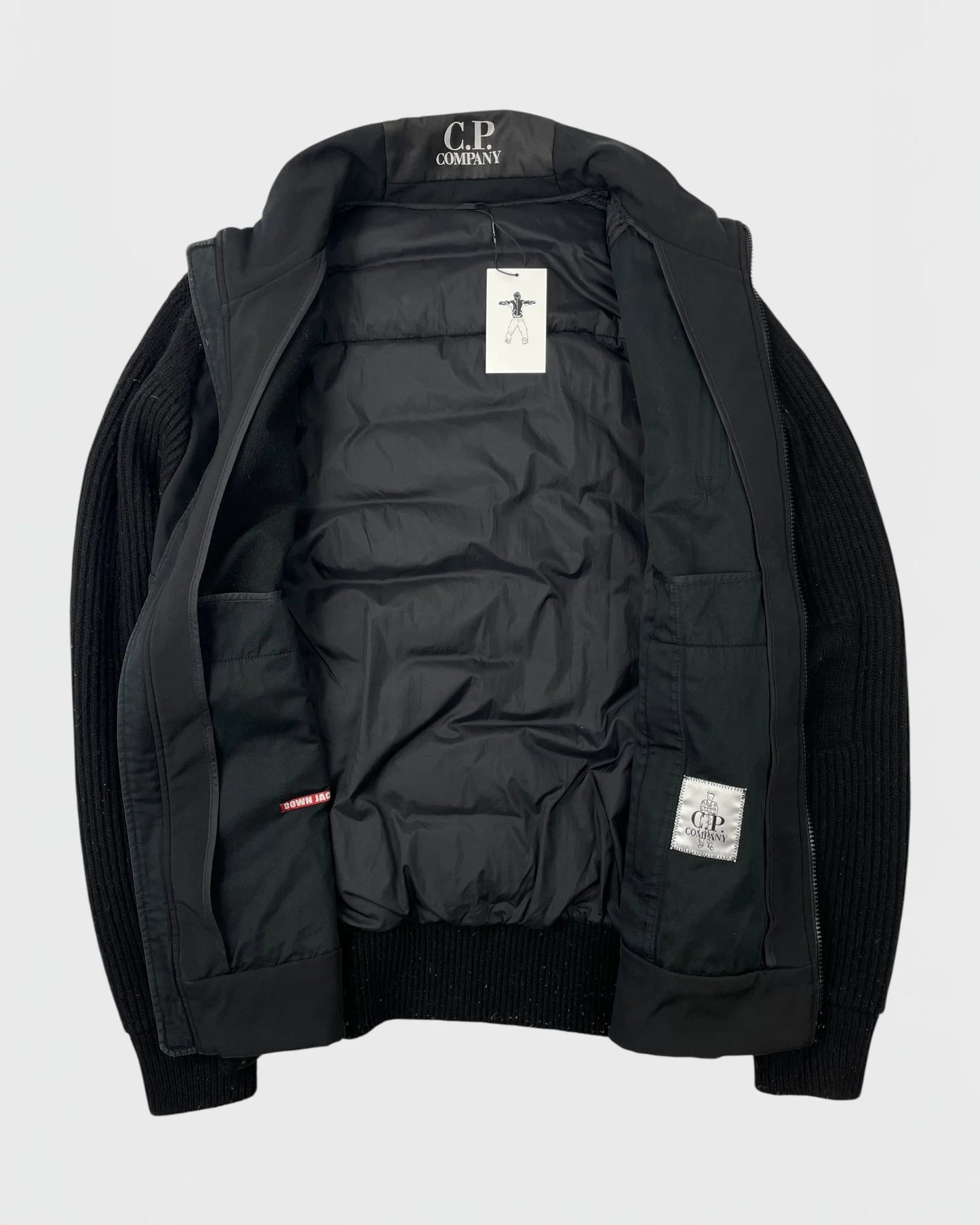 C.P company bi-matière doudoune veste cardigan