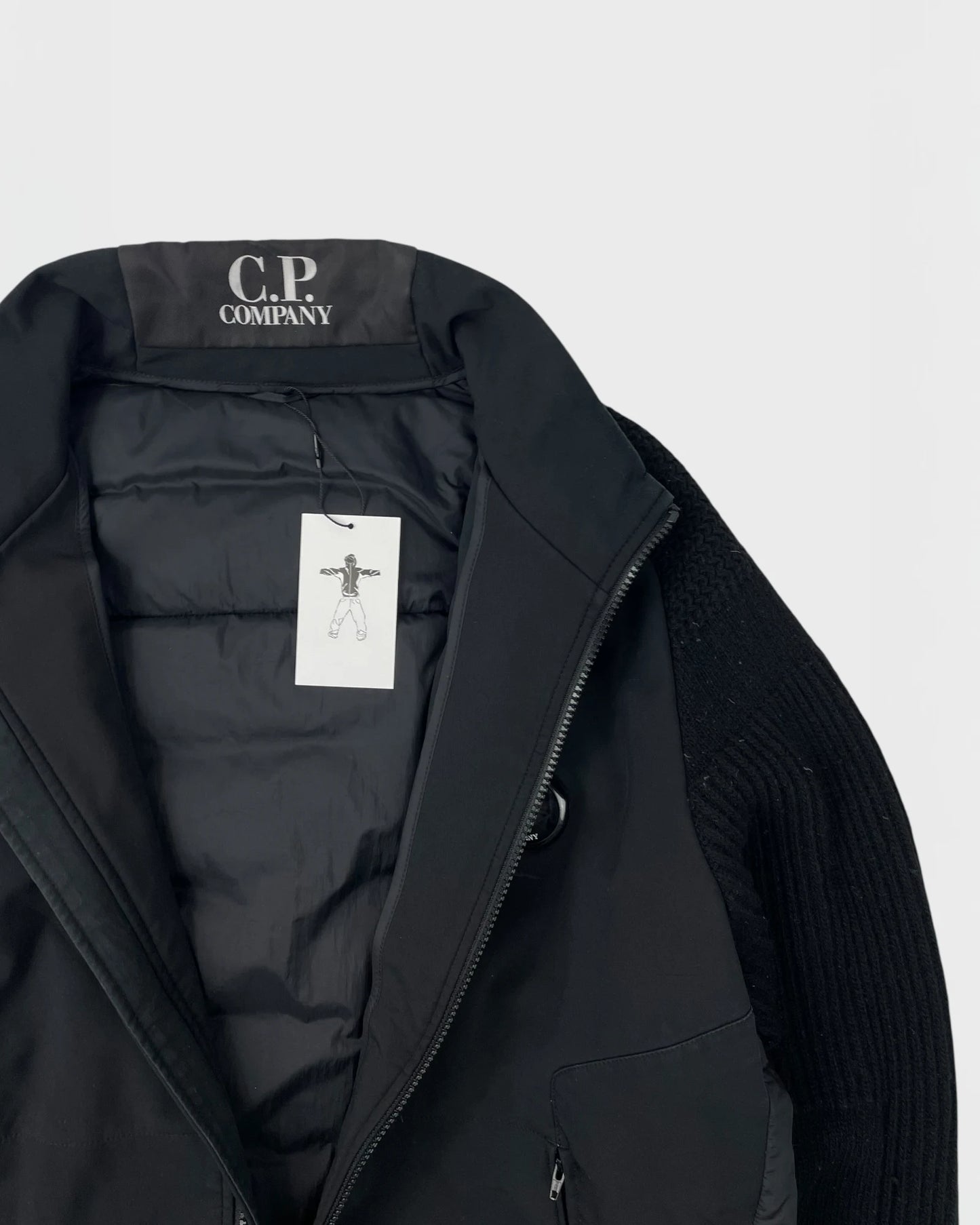 C.P company bi-matière doudoune veste cardigan