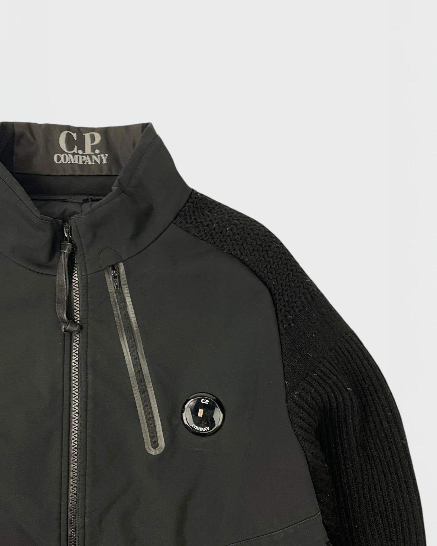 C.P company bi-matière doudoune veste cardigan