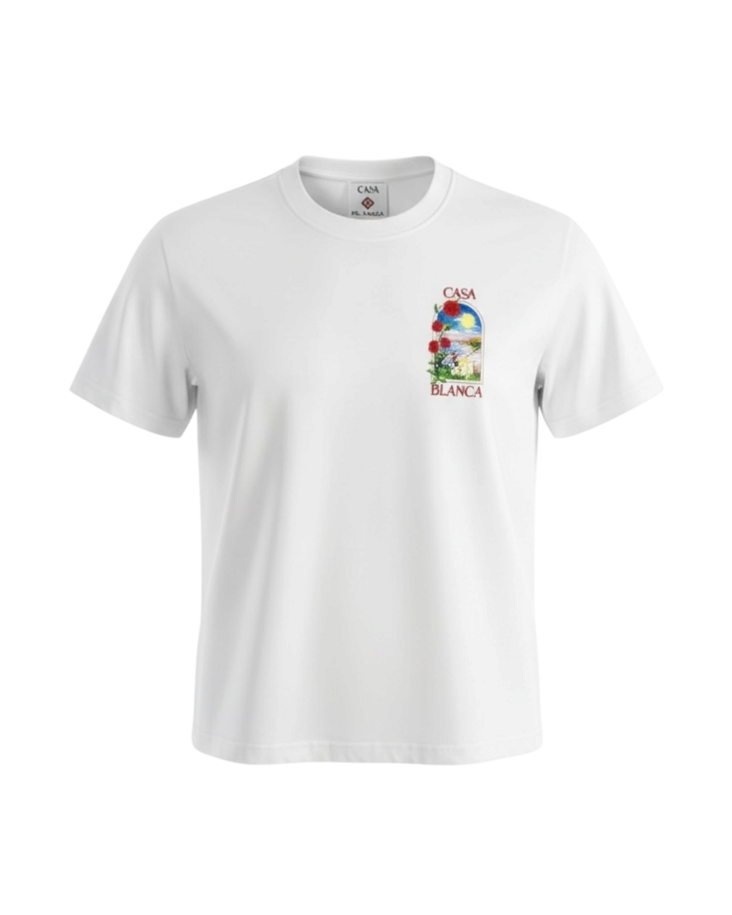 Casablanca t-shirt en coton blanc