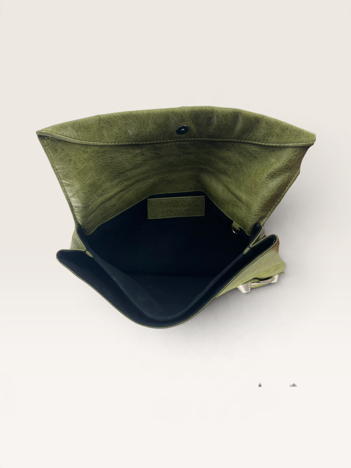 Balenciaga motocross giant pochette olive