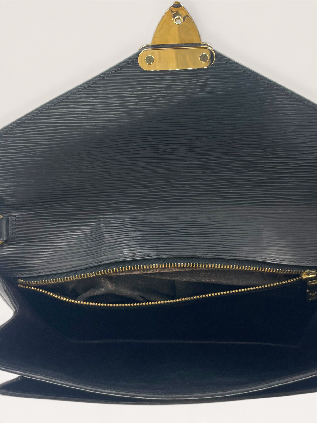Louis Vuitton pochette Sellier dragonne en cuir épi