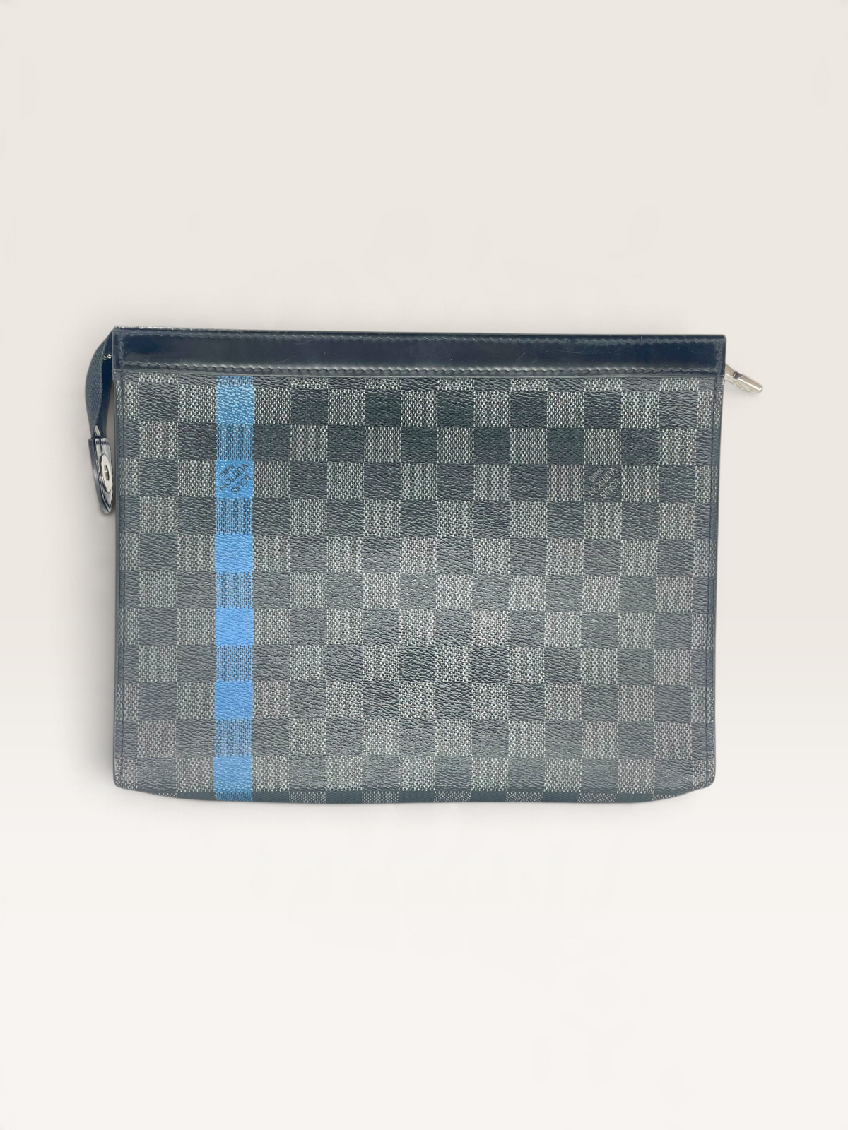 Louis Vuitton Pochete De Voyage Damier Bande Bleu
