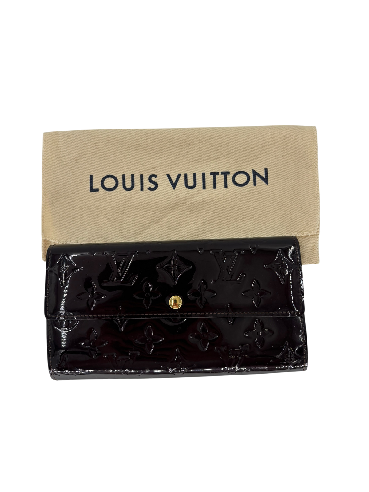 Louis Vuitton Portefeuille Sarah Cuir Vernis