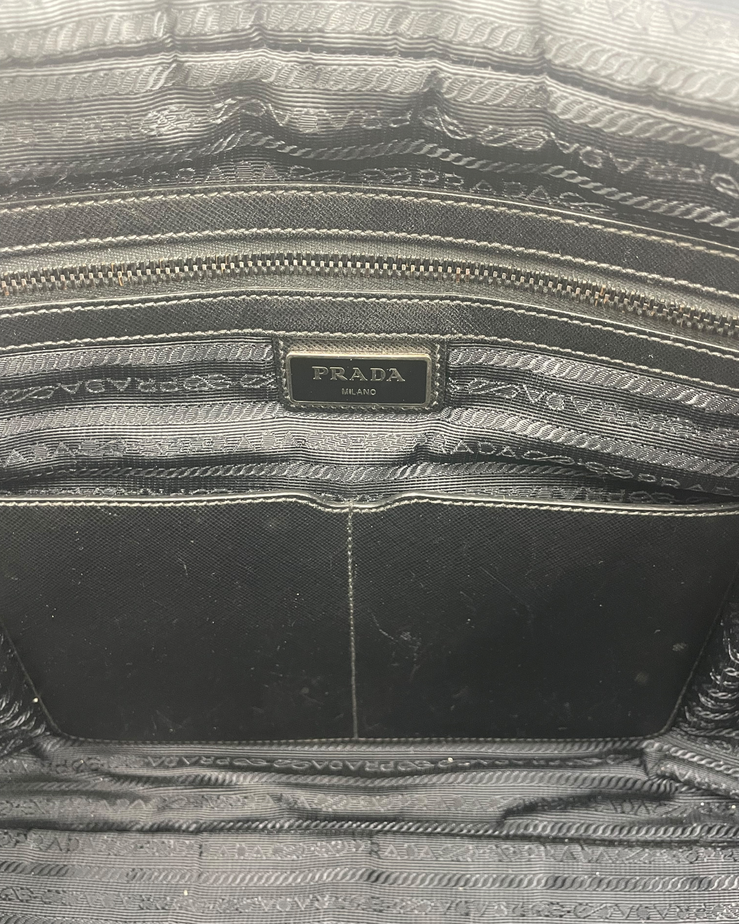 Prada Porte-documents noir