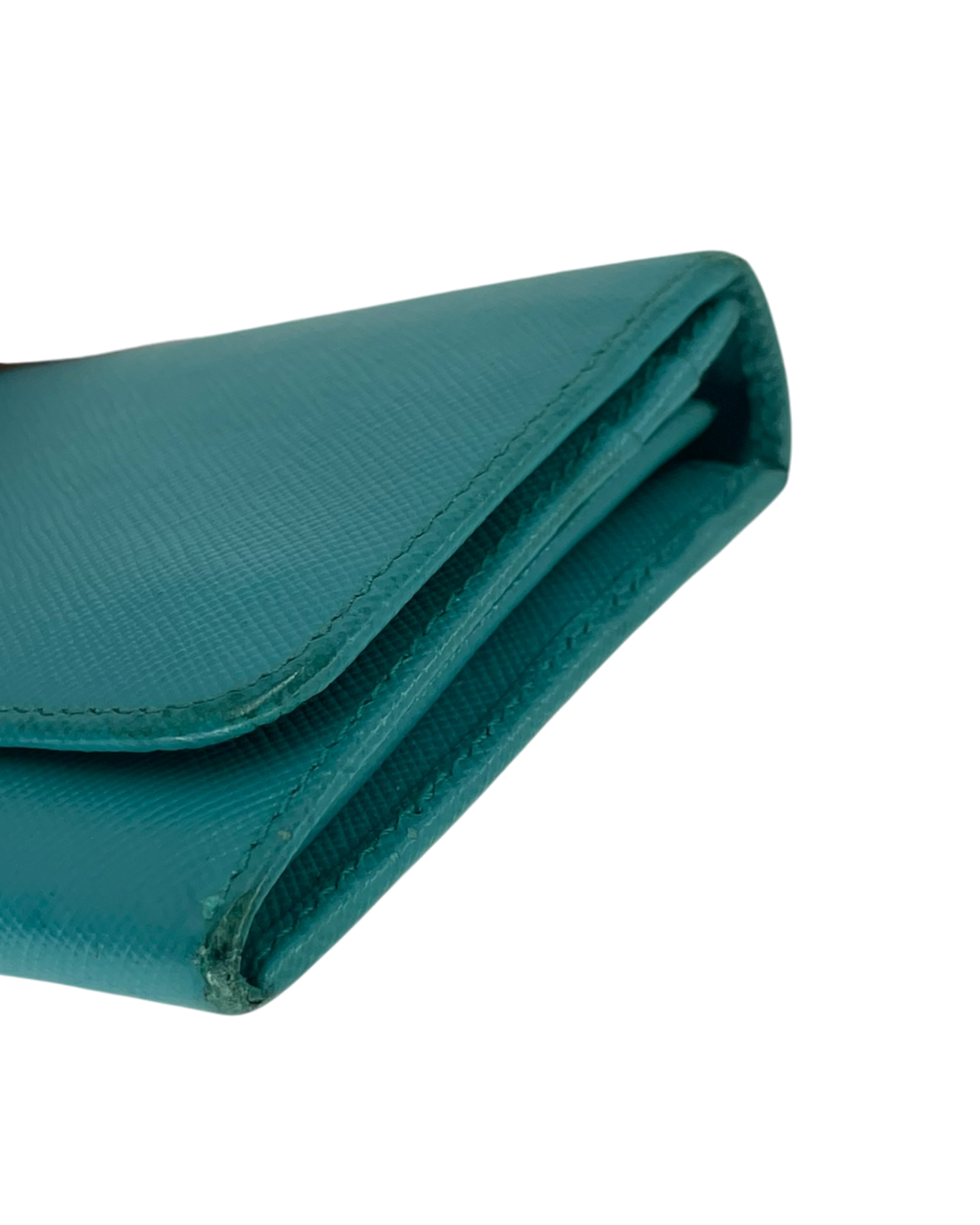 Prada portemonnaie cuir safiano tiffany