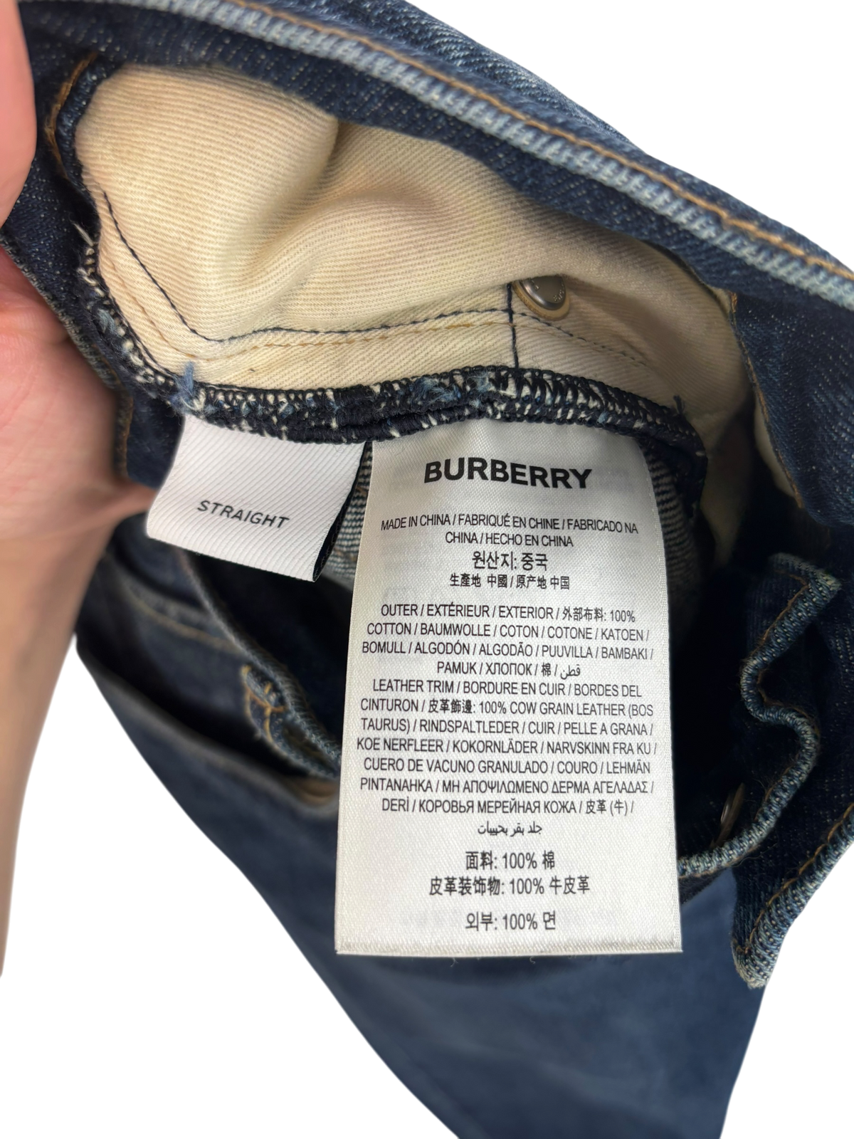 Burberry Jean en denim