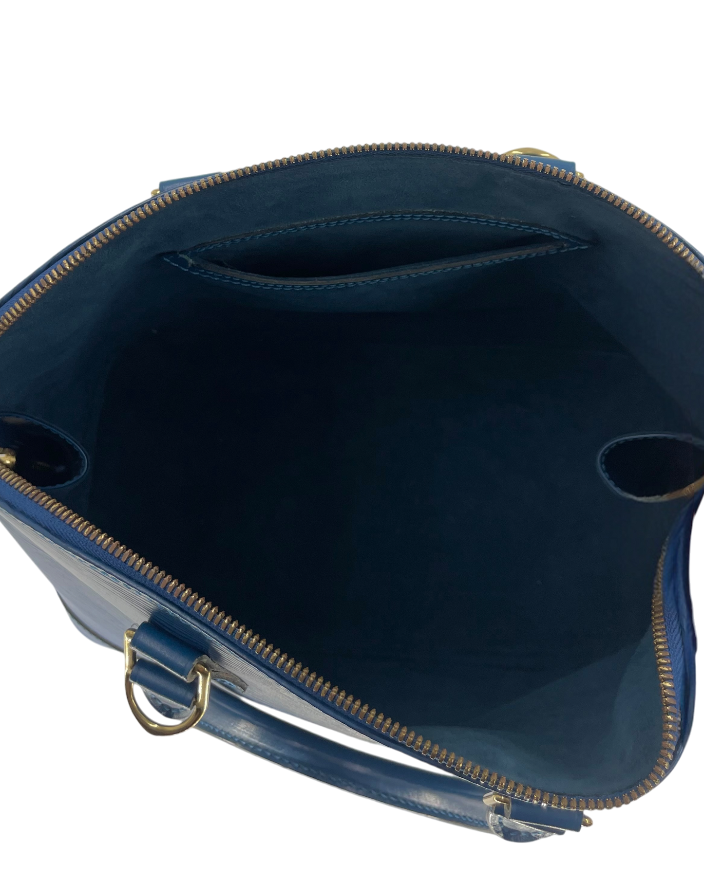 Louis Vuitton sac à main Alma épi bleu