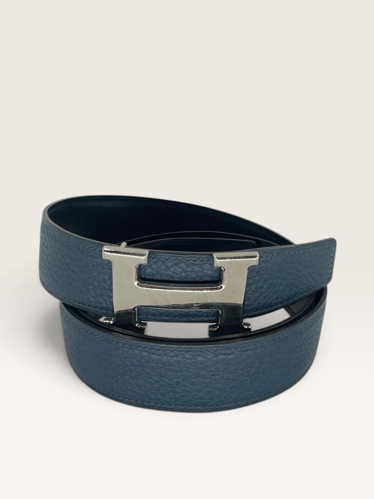 Hermès ceinture H reversible en cuir