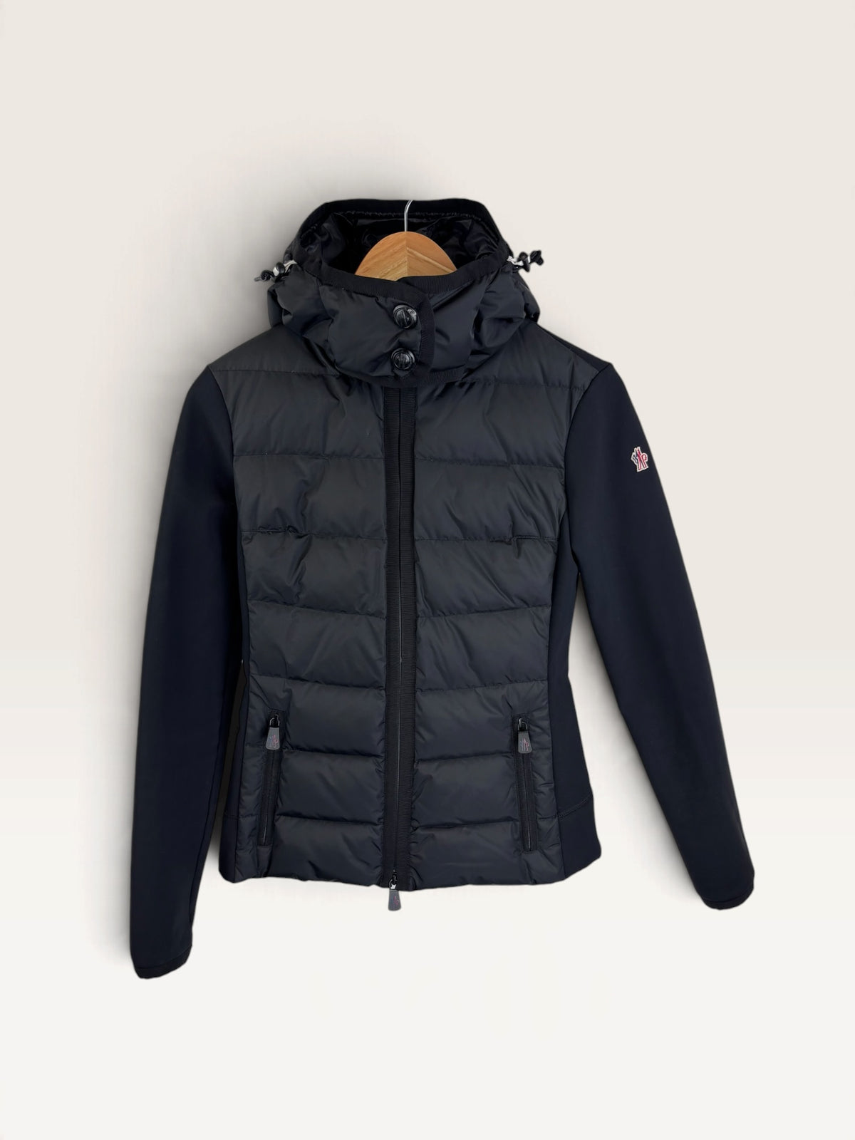 Moncler bi-matière veste cardigan femme