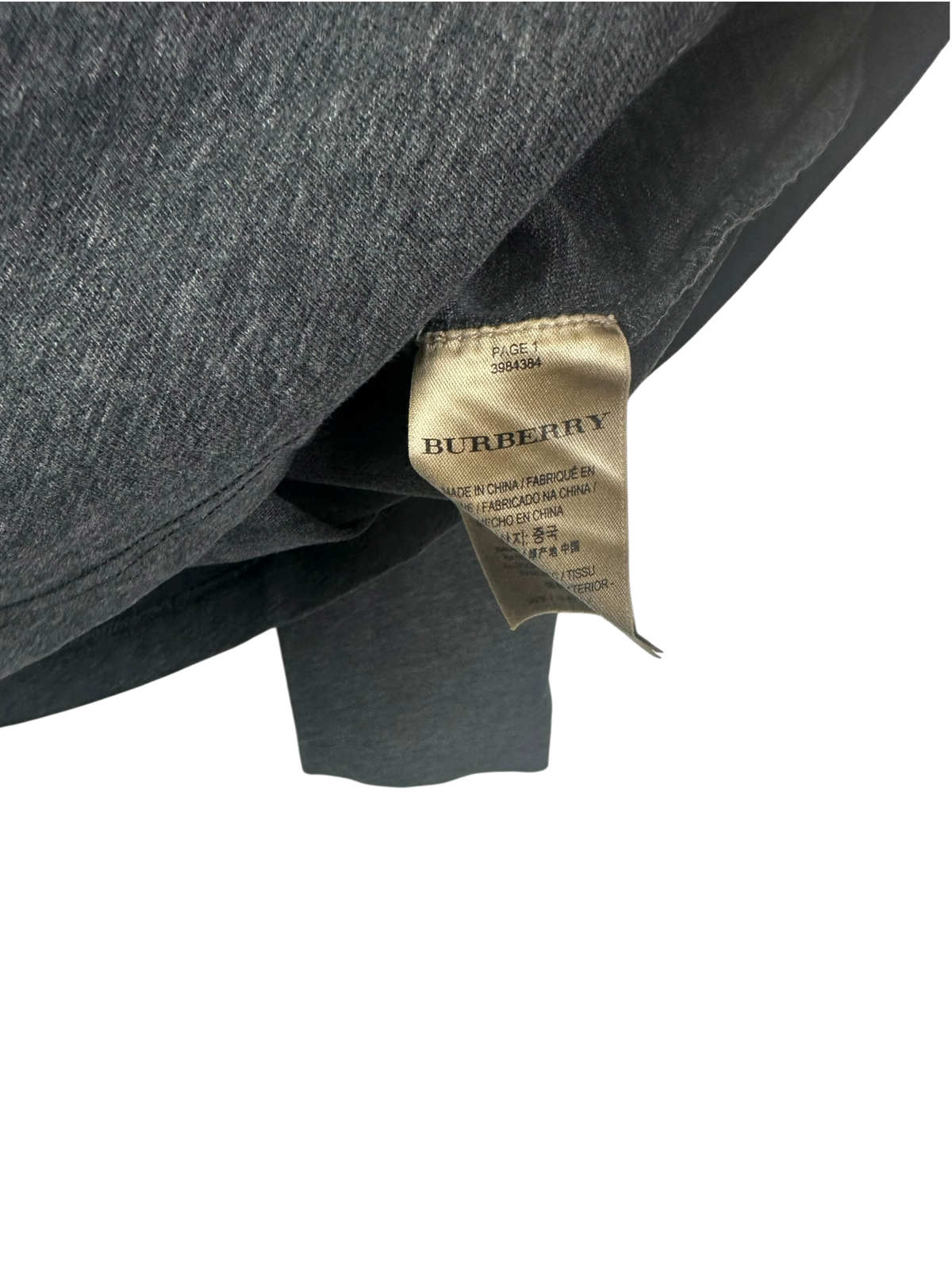 Burberry t-shirt à manches longues
