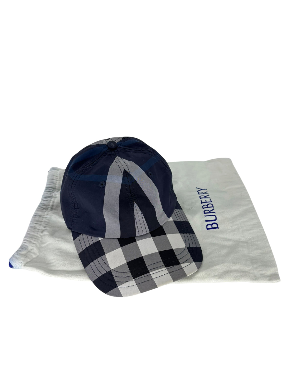 Burberry Casquette Tartan bleu