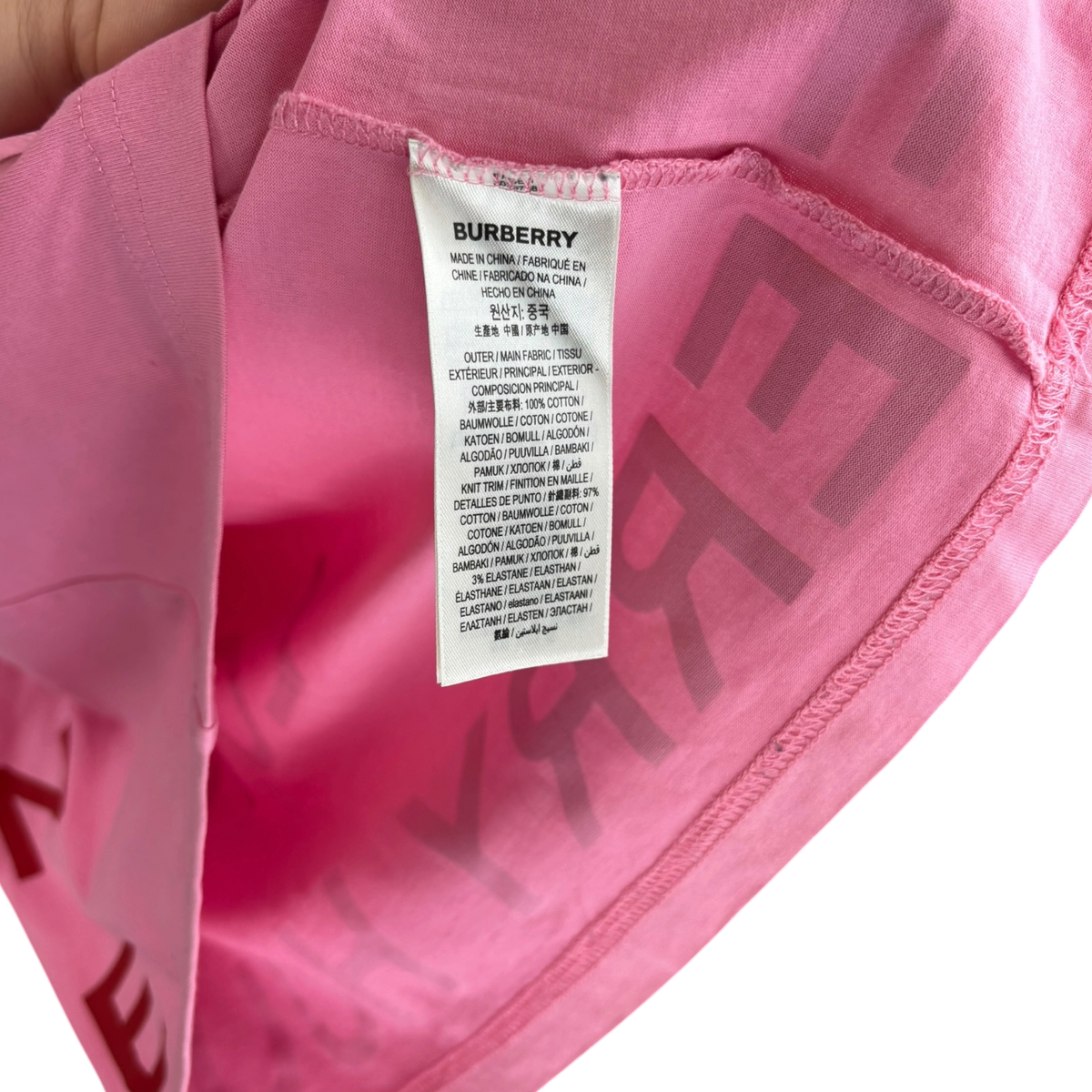 Burberry t-shirt coton