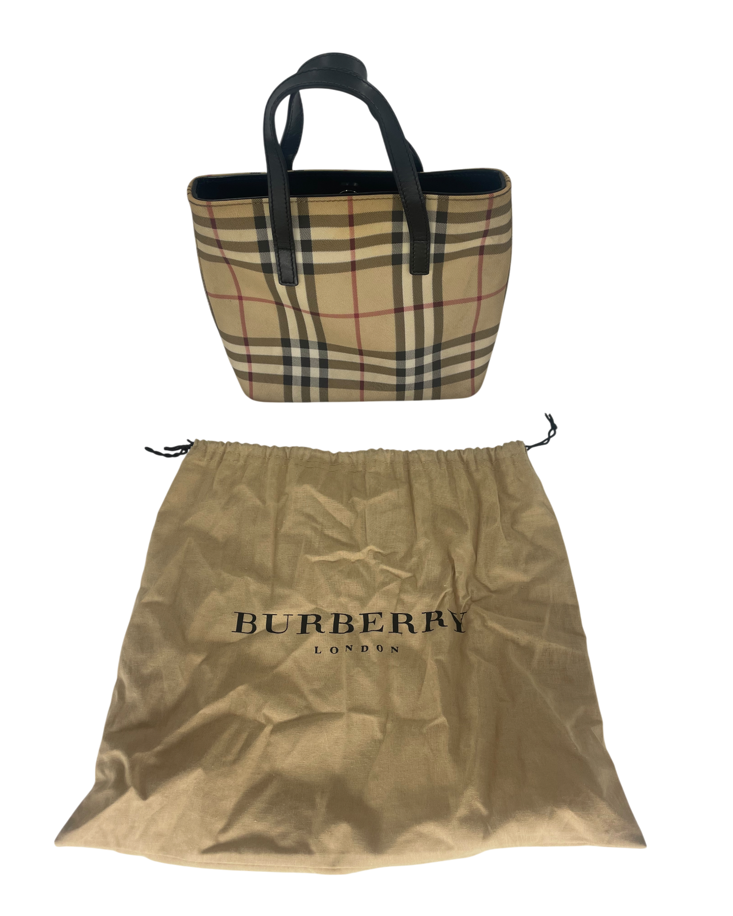 Burberry Sac à main tartan beige