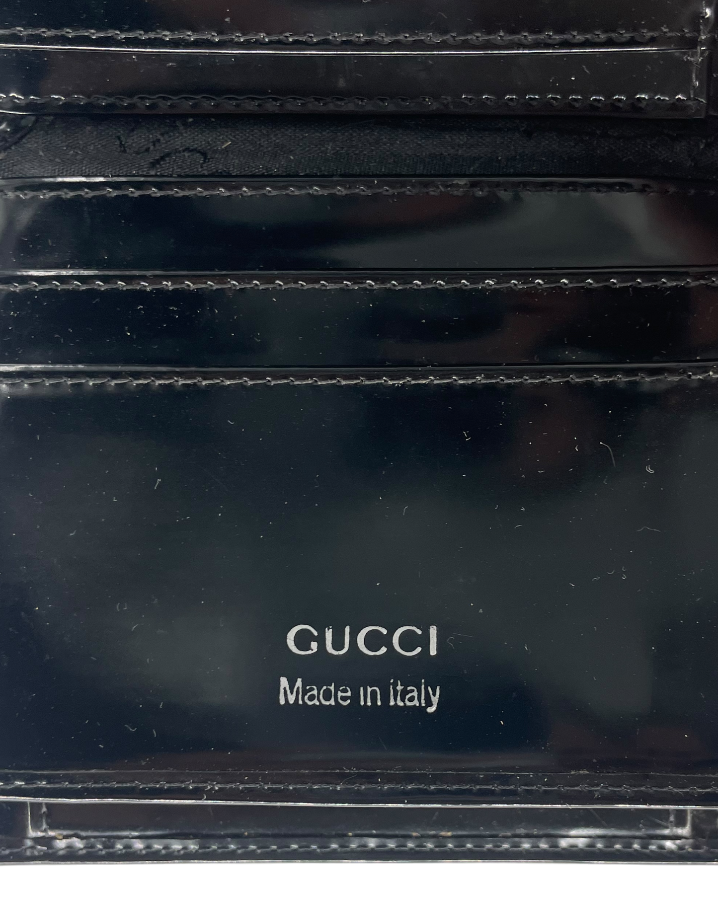 Gucci Portefeuille en cuir noir