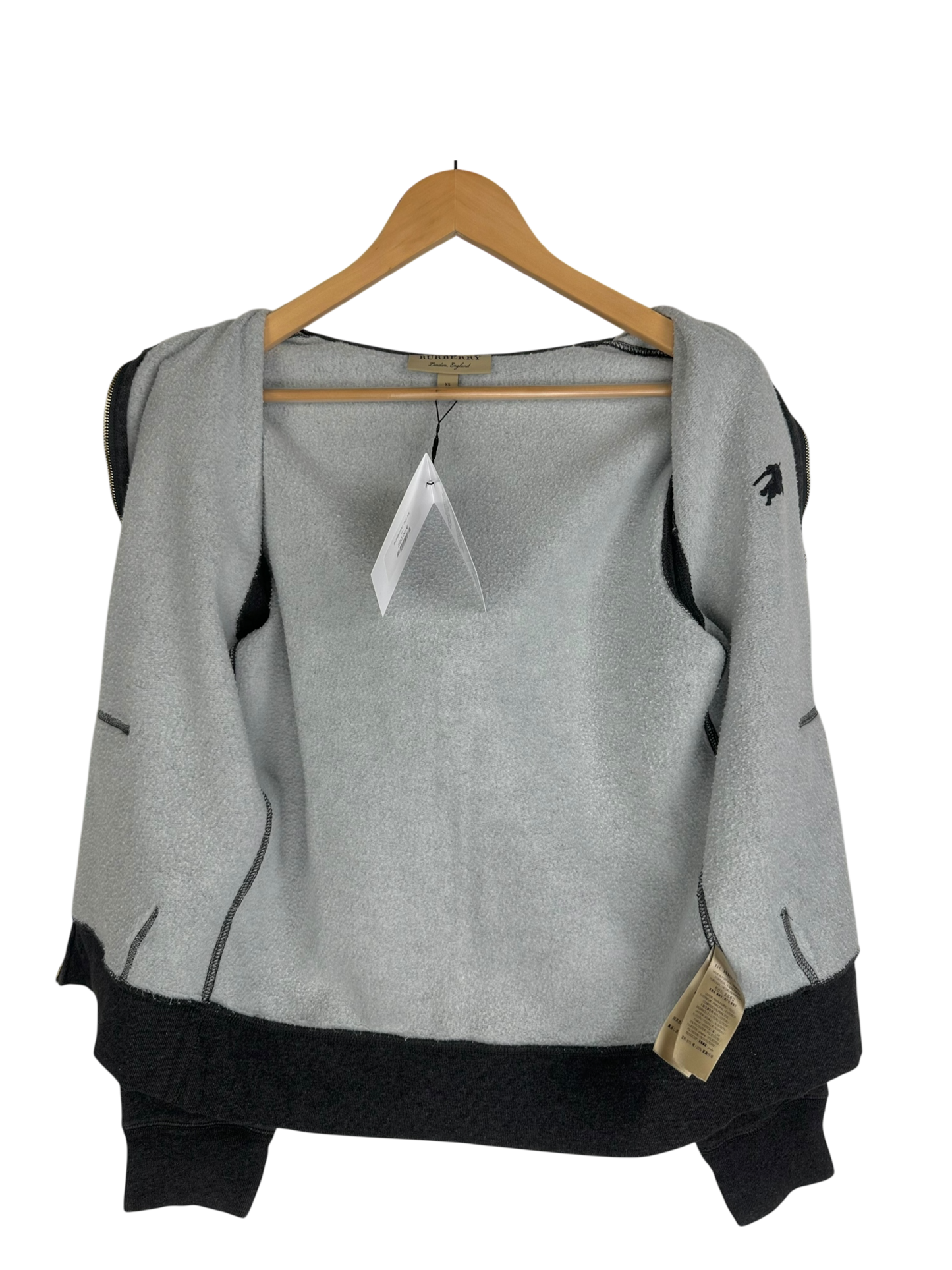 Burberry gilet à capuche