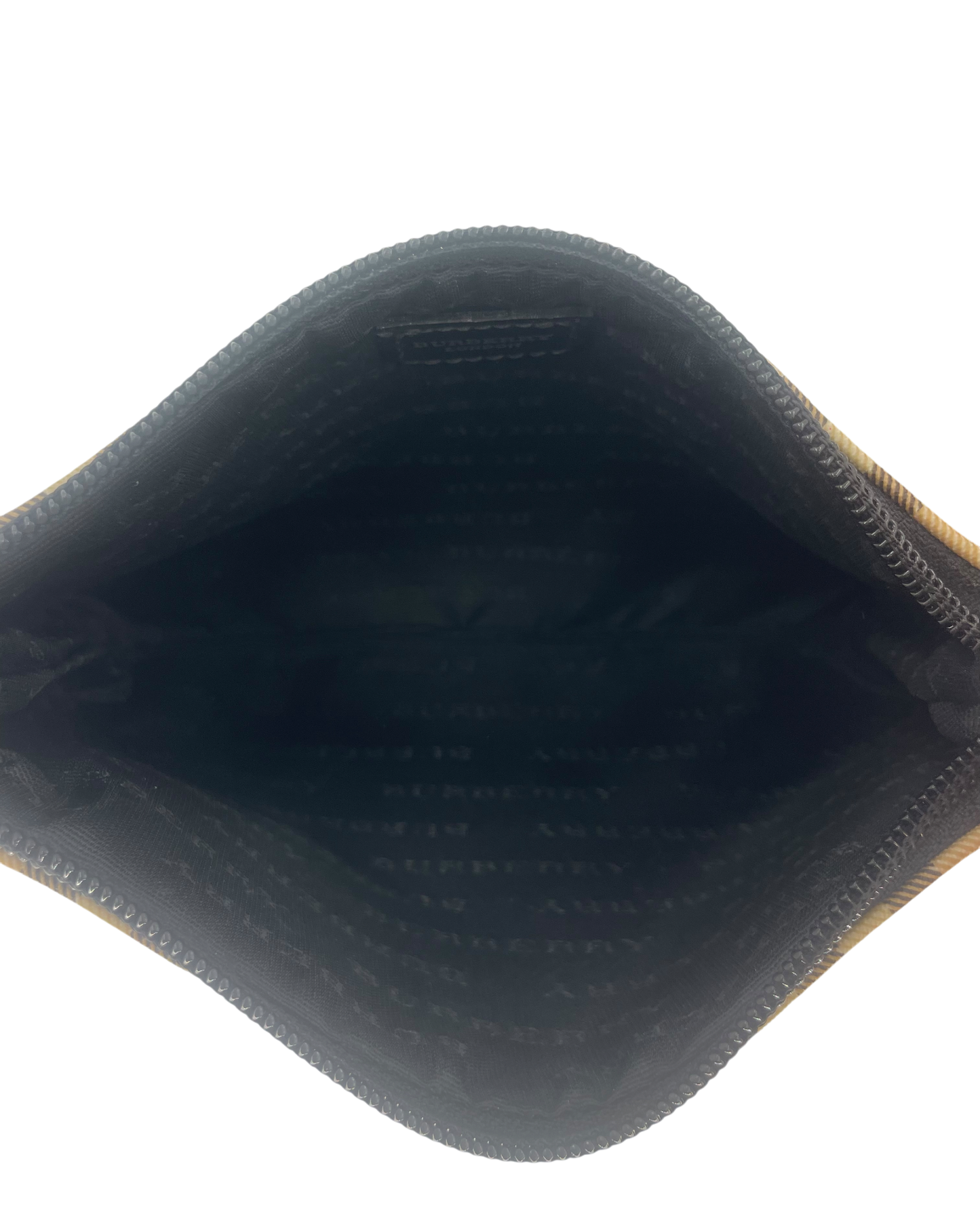 Burberry sac porté épaule tartan beige
