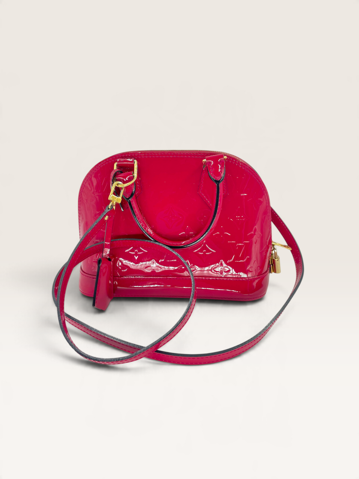 Louis Vuitton sac à main Alma bb cuir vernis
