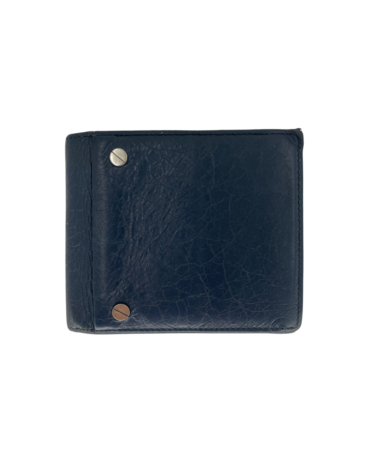 Balenciaga Porte-monnaie en cuir bleu